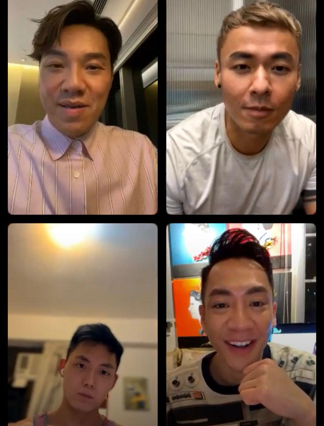 《仔仔一堂》昨晚播畢第六集後,王賢誌與仔仔們在IG開直播。