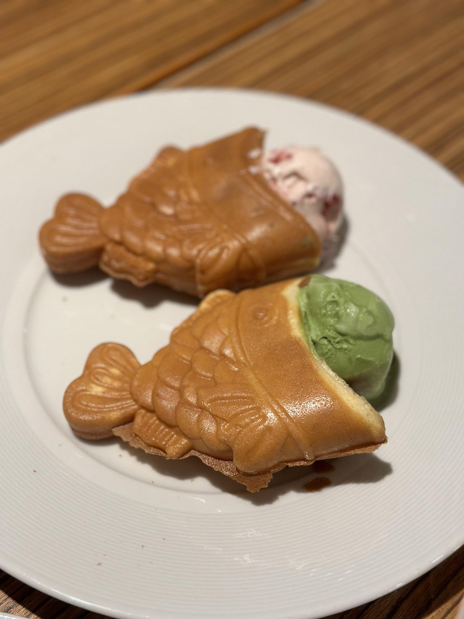 可愛的鯛魚燒讓已吃了大量甜品也欲罷不能,加上多款雪糕可選更是又停不了。