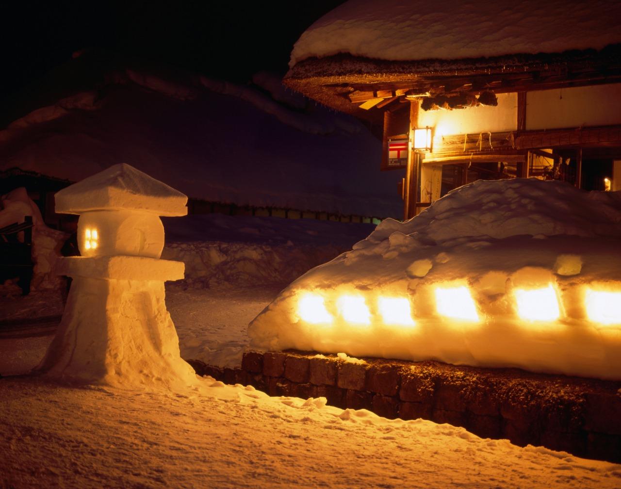 大內宿雪祭 (圖片來源:東北觀光推進機構)