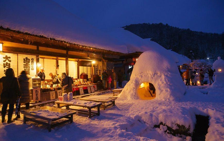 大內宿雪祭 (圖片來源:東北觀光推進機構)