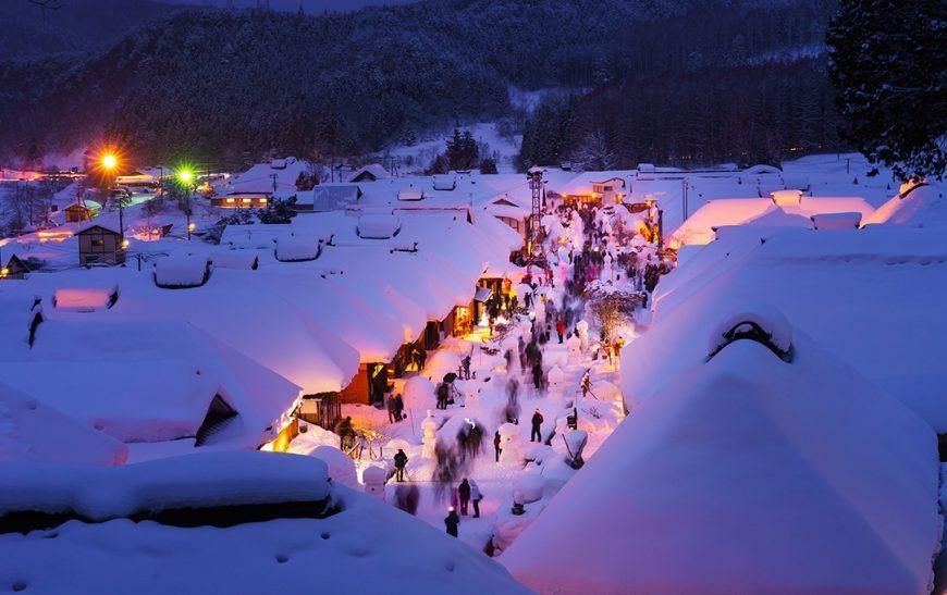 大內宿雪祭 (圖片來源:東北觀光推進機構)