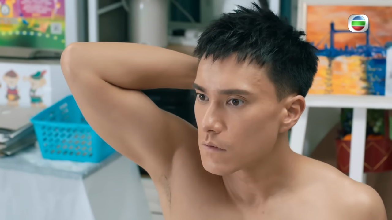 朱敏瀚在新劇《輕.功》中成為「露肉擔當」。