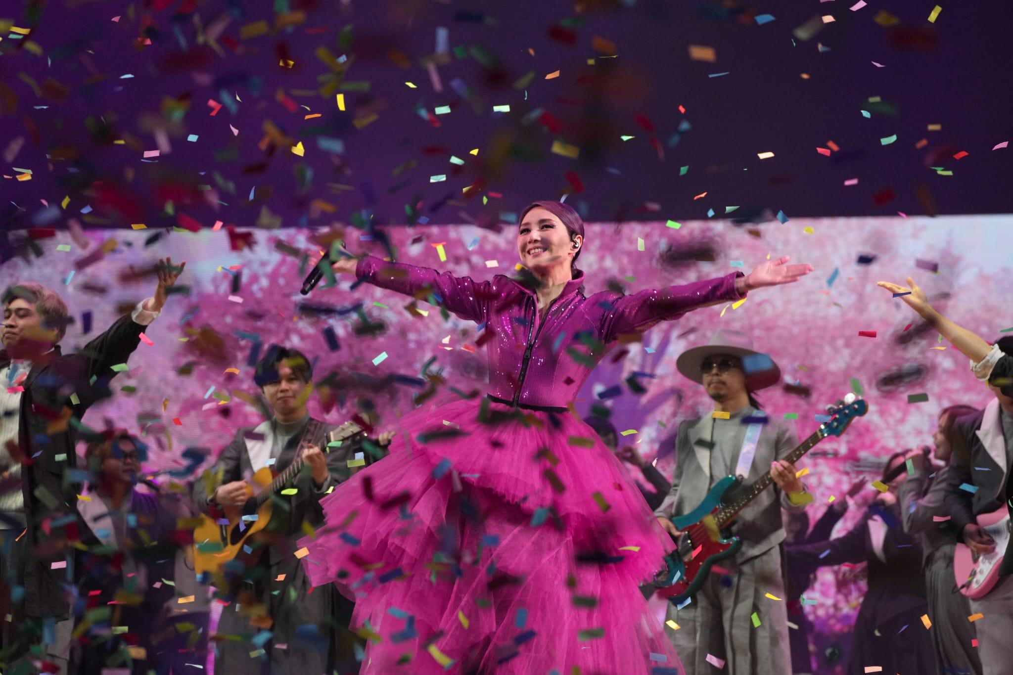 楊千嬅《MIRIAM YEUNG B minor MUSIC LIVE 2022》尾場演唱會。(陳奕釗攝)