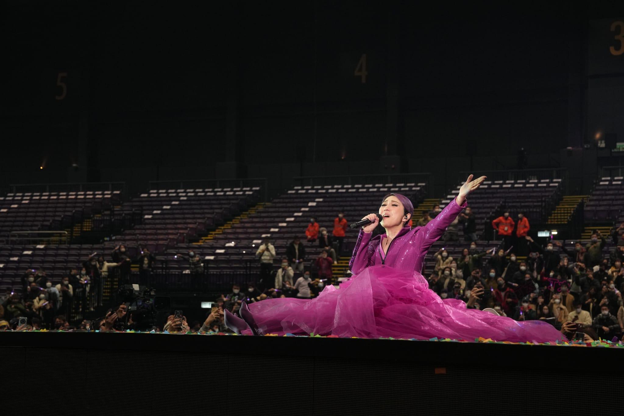 楊千嬅《MIRIAM YEUNG B minor MUSIC LIVE 2022》尾場演唱會。(陳奕釗攝)