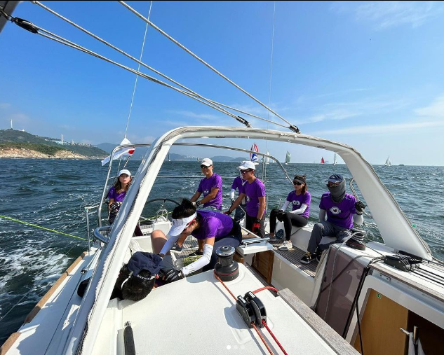 麥明詩與盛勁為曾在社交平台發布齊齊出海的相片。(盛勁為IG)