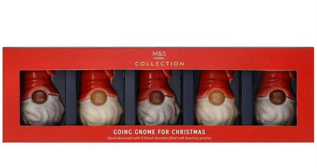 聖誕小矮人造型朱古力│可愛聖誕小矮人造型的牛奶及金朱古力,以濃厚榛子果仁醬做夾心,聖誕節必食的小甜吃! ($99)