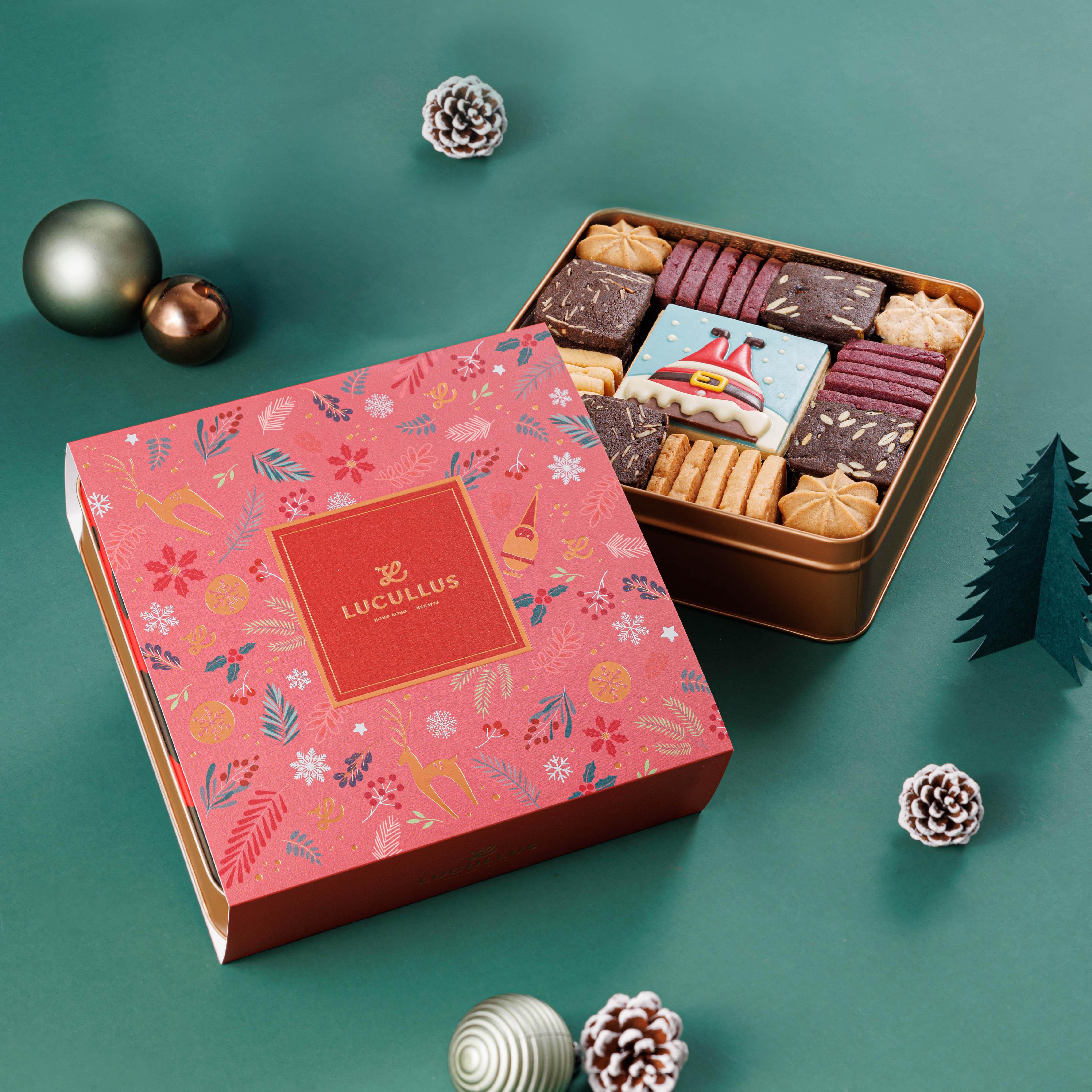 聖誕歡騰雜錦牛油曲奇禮罐 ($258/盒)