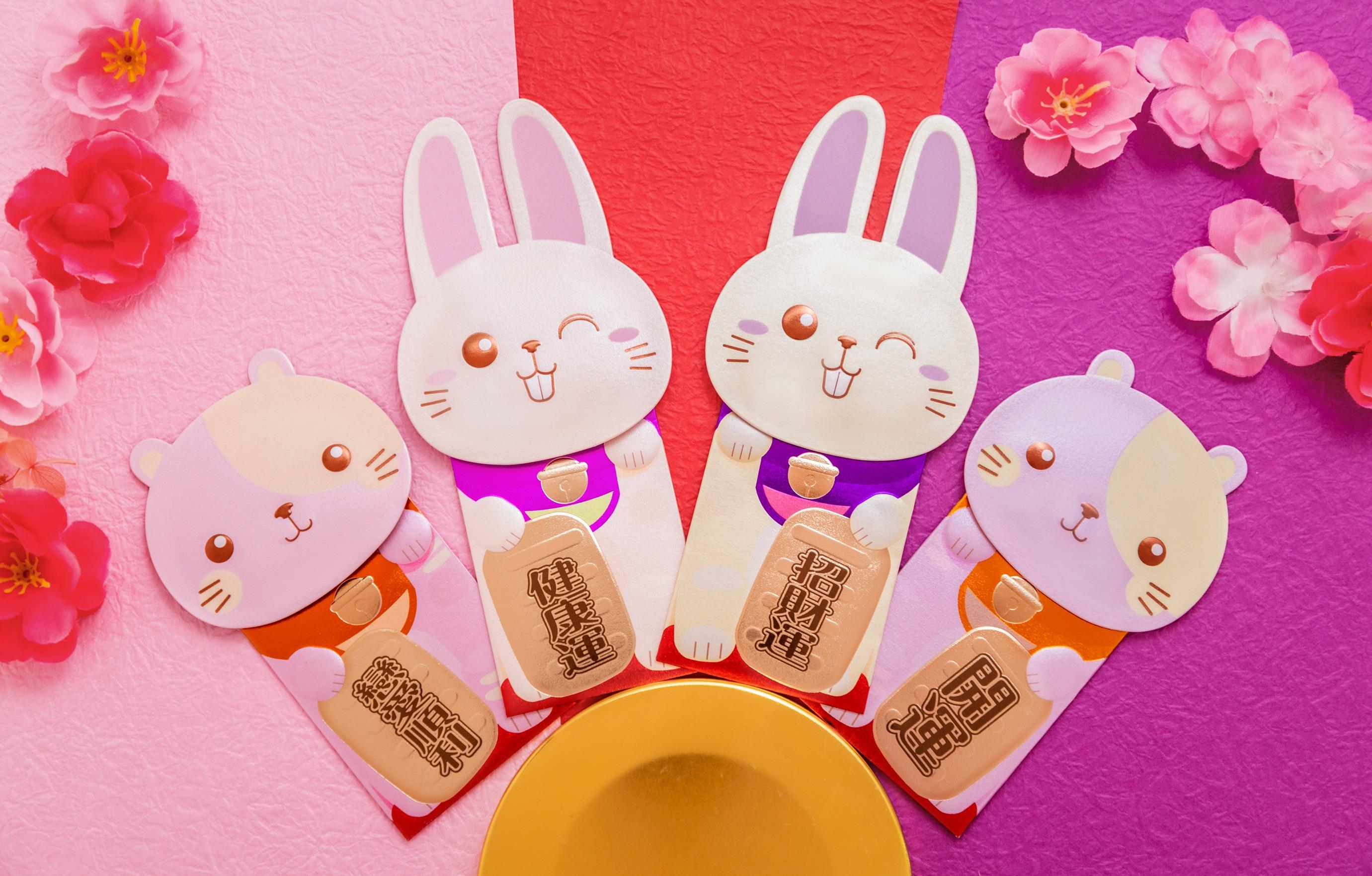 兔年商場利是封合集|荷里活廣場「招財同『萌』」限量版立體利是封+金屬開運書籤套裝