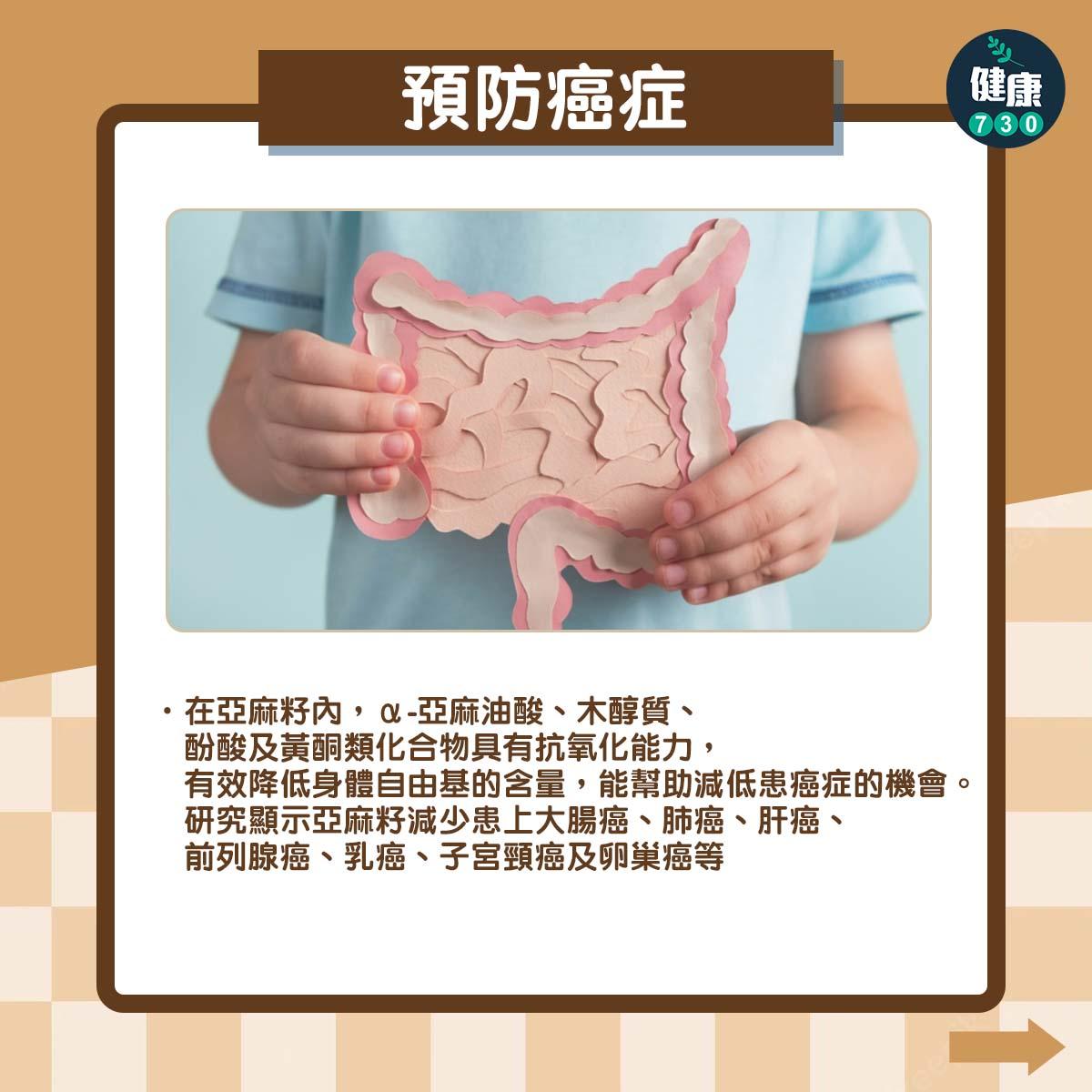 超級食物亞麻籽功效|預防癌症 (am730製圖)