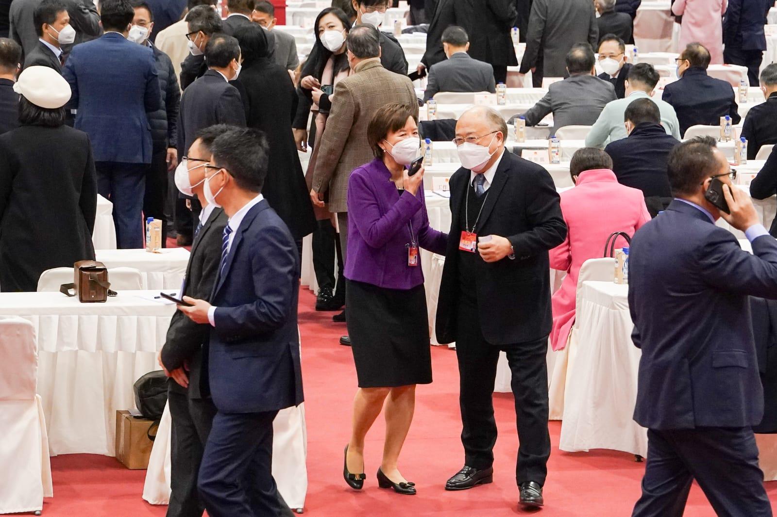 科大校長朱葉玉如取得最多1,254票,成為票后。(李睿哲攝)