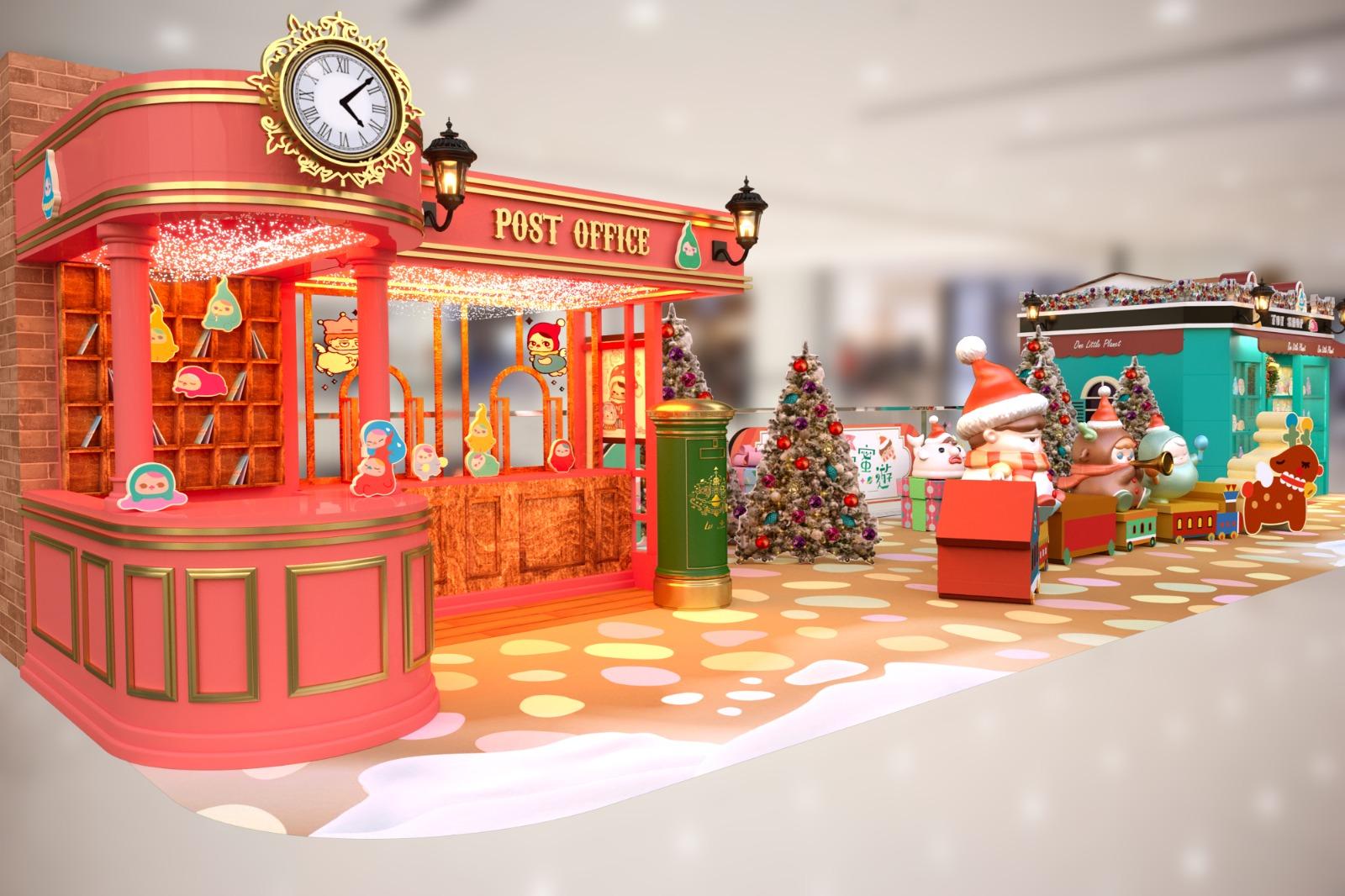 必到打卡熱點一:登上聖誕鹿車,暢遊歐陸小鎮大街及玩具店。