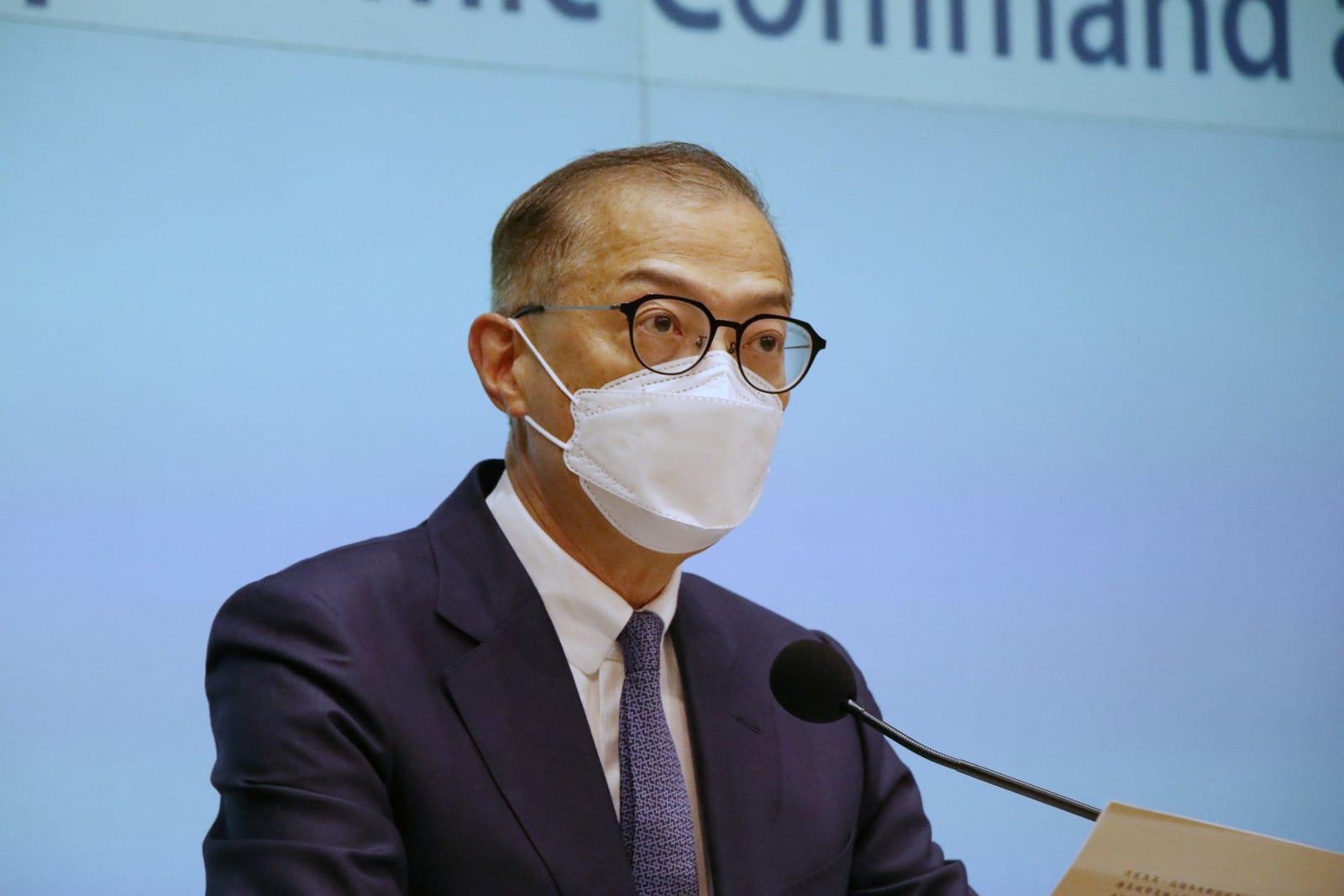 「應對疫情指導及協調組」記者會。(林俊源攝)