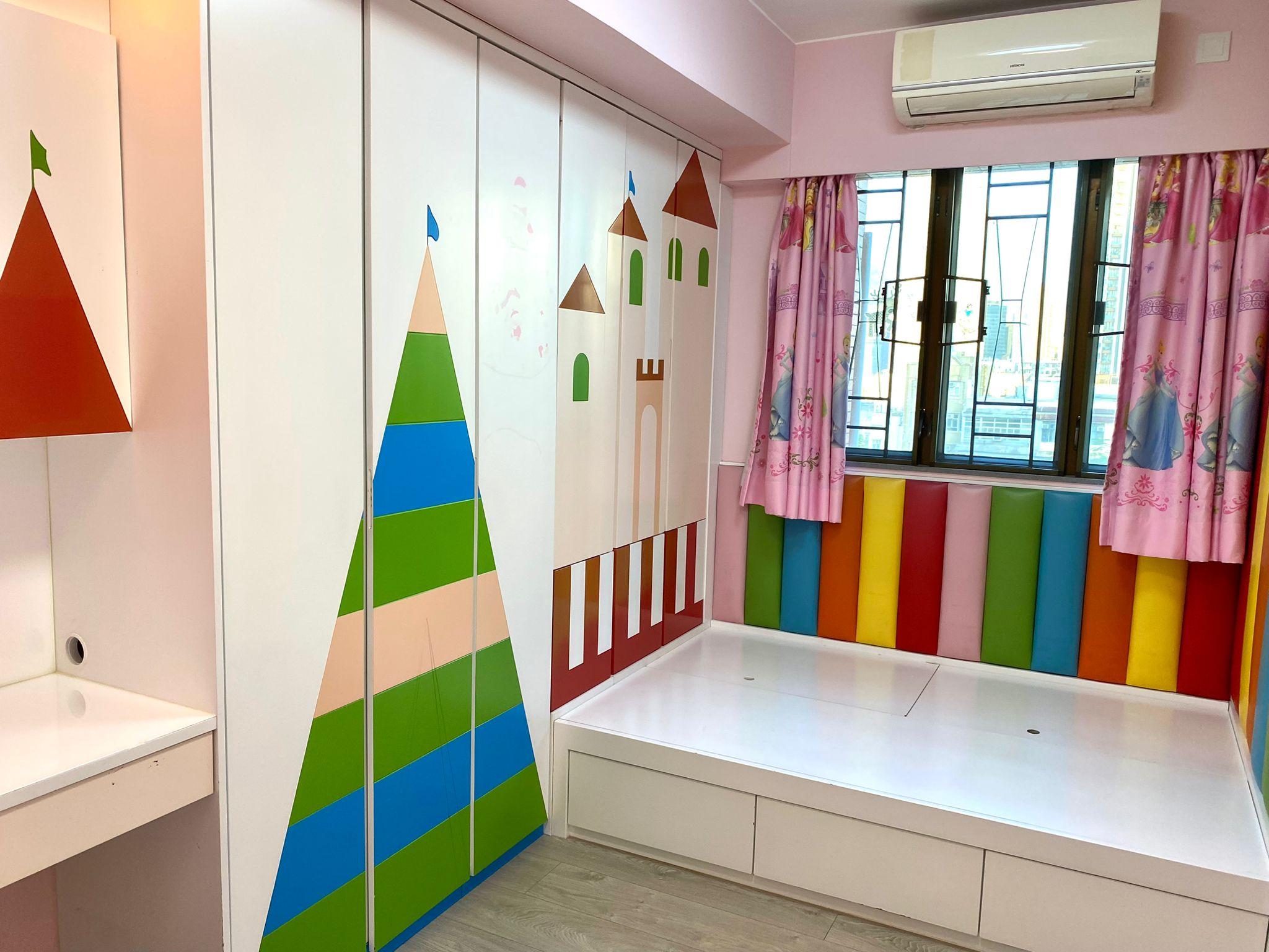 單位其中一個房間為小朋友睡房,有齊基本傢俱,新淨實用。