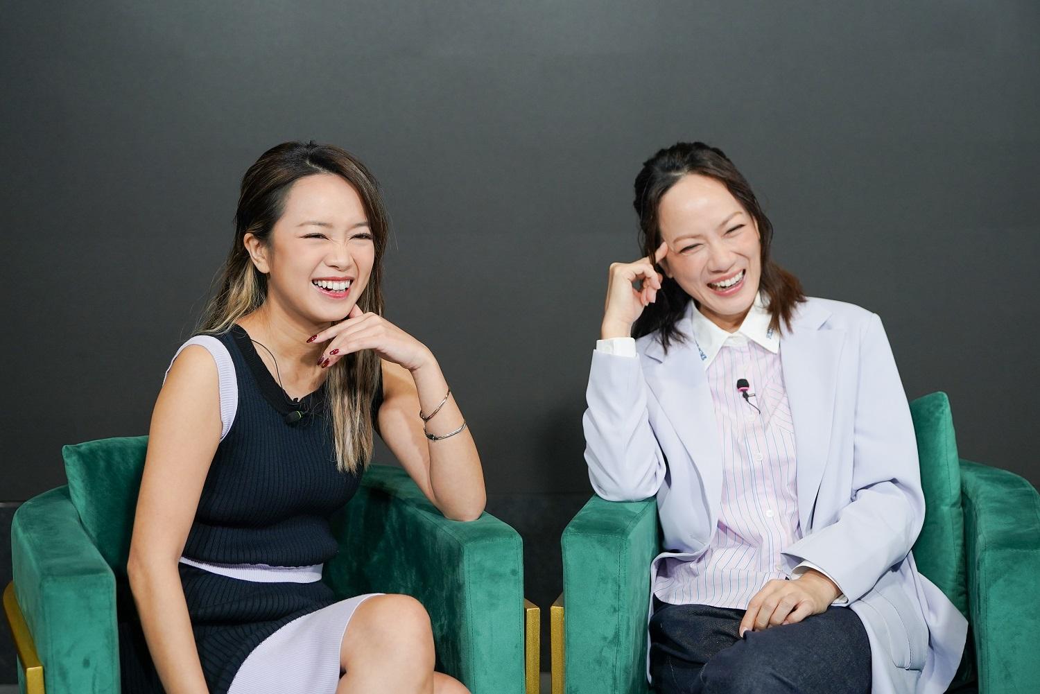 簡慕華與陳俞希在《百萬同居計劃》初次合作,結成好友。(李睿哲攝)