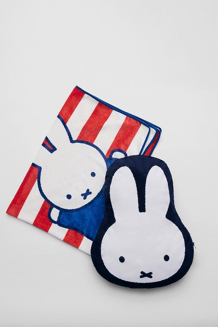 miffy二合一抱枕毛毯