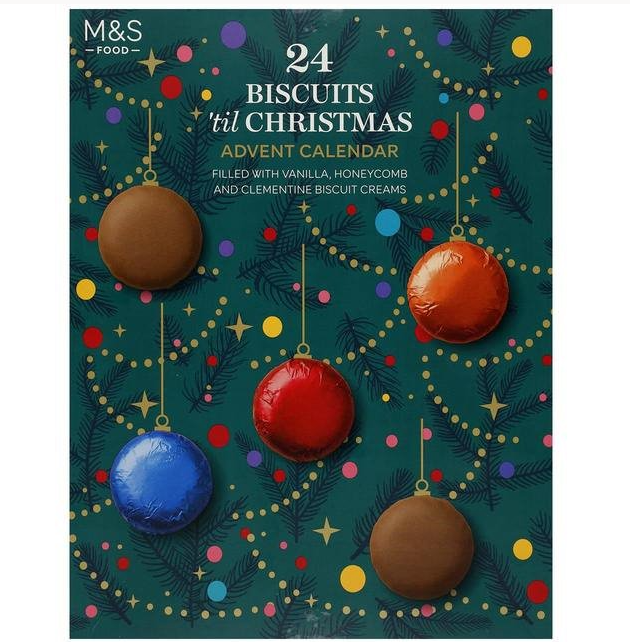 24 Biscuits’til Christmas聖誕倒數日曆│一款有趣的、開放式的倒數日曆,裡面裝滿了牛奶奶油朱古力餅乾:原味、蜂蜜及小柑橘三款口味。 ($159)