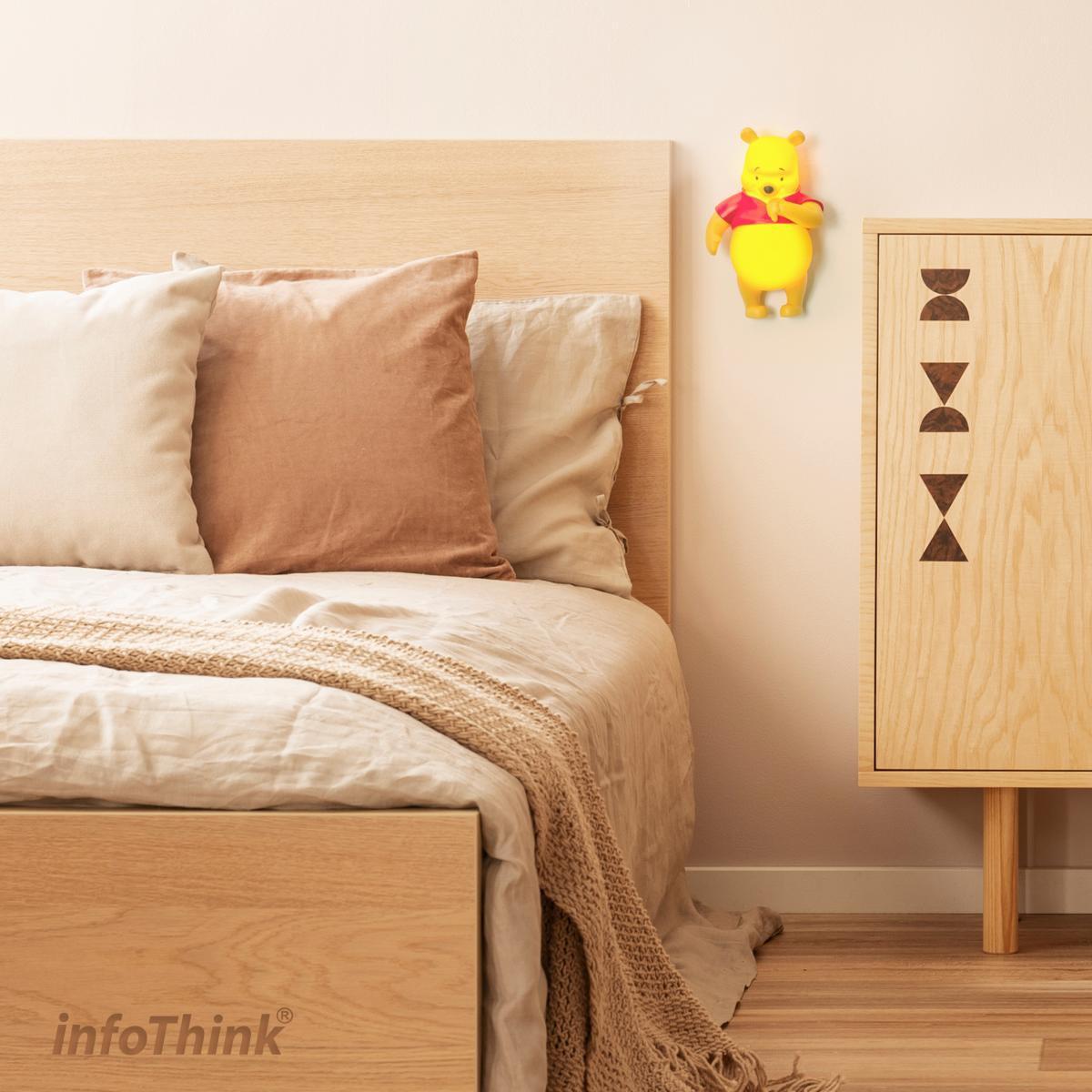 1.	小熊維尼圓圓肚掛立兩用拍拍燈