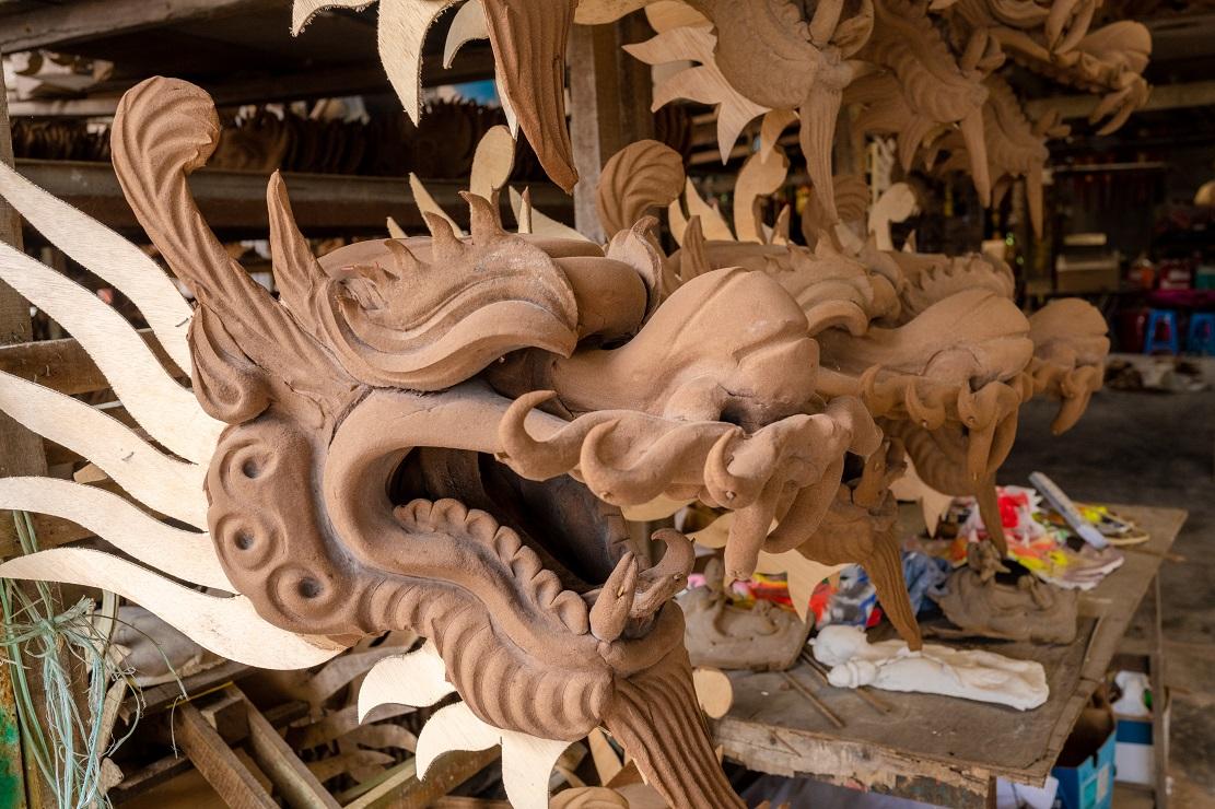 精美的龍頭每個部件都是由人手製作,機器不能取代