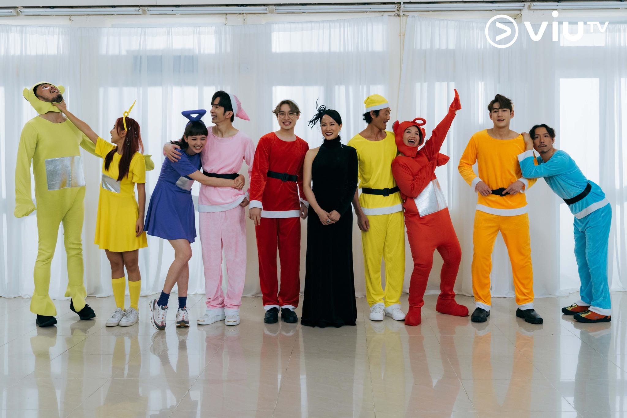 一班演員相處融洽,戲裡戲外,打成一片火。(《百萬同居計劃》劇照)