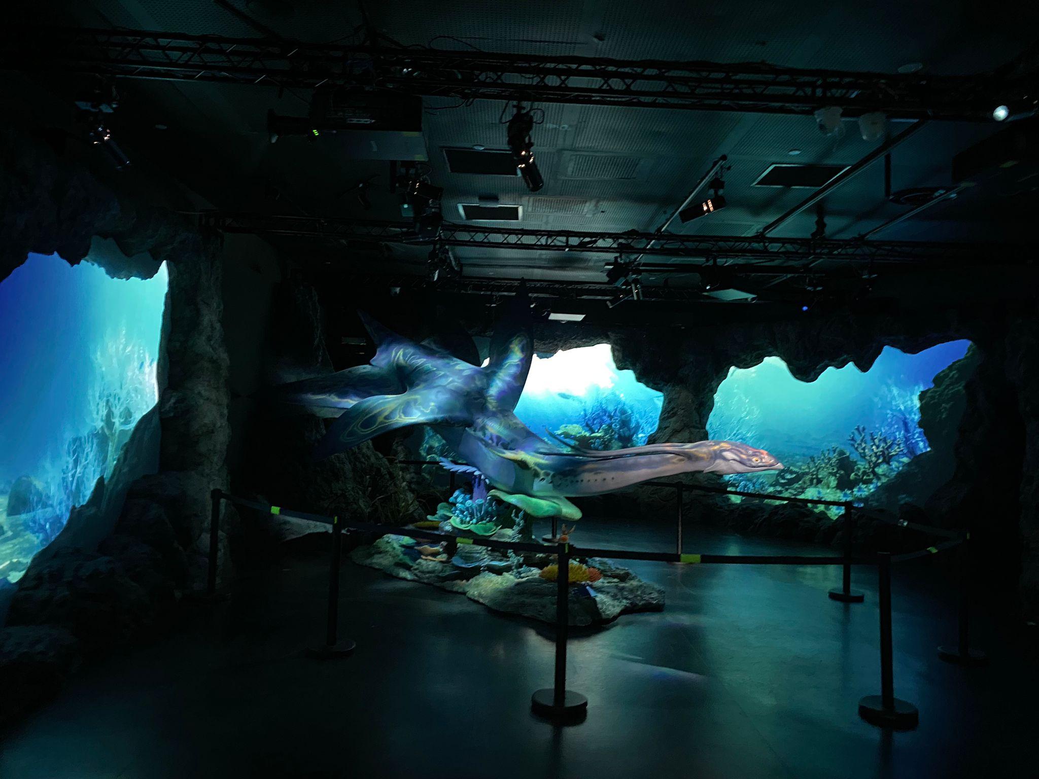 奇幻海洋生物Ilu的藝術雕塑,令人置身海底世界一樣。