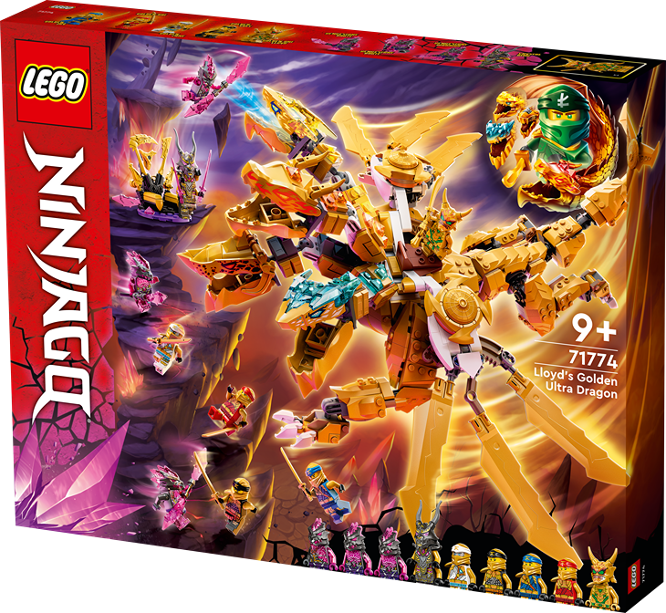 LEGO 十大小朋友聖誕禮物|旋風忍者系列 71774 Lloyd’s Golden Ultra Dragon