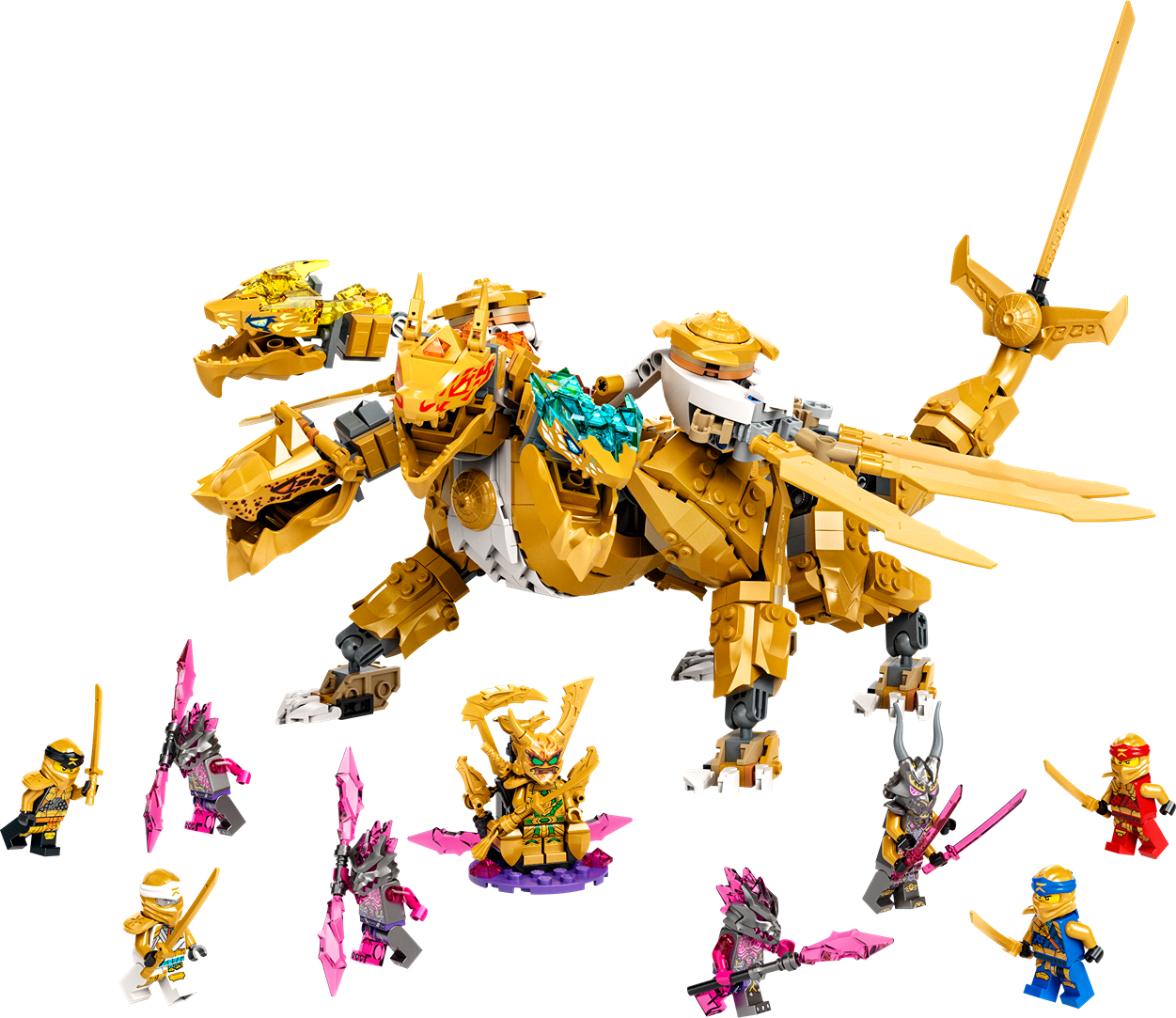 LEGO 十大小朋友聖誕禮物|旋風忍者系列 71774 Lloyd’s Golden Ultra Dragon
