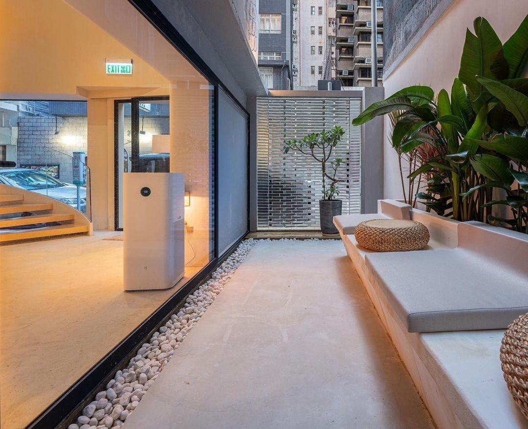 特設戶外庭院打卡位。