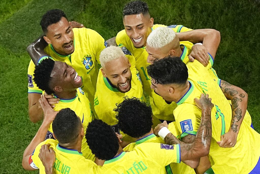 巴西球員團結一心,沒有不和。(美聯社)