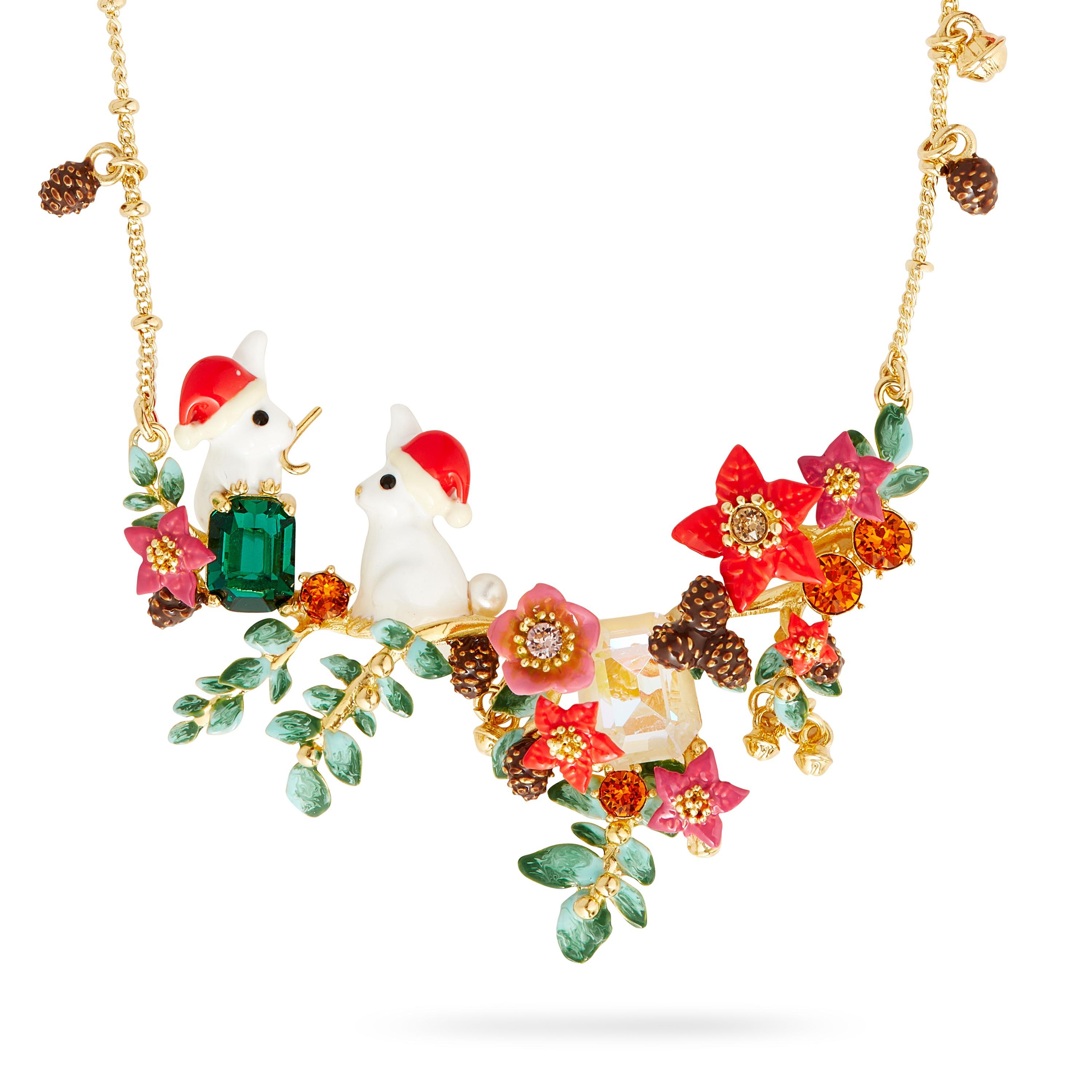 聖誕禮物推薦2022|Les Néréides ENCHANTED CHRISTMAS RABBIT STATEMENT NECKLACE $2,610
