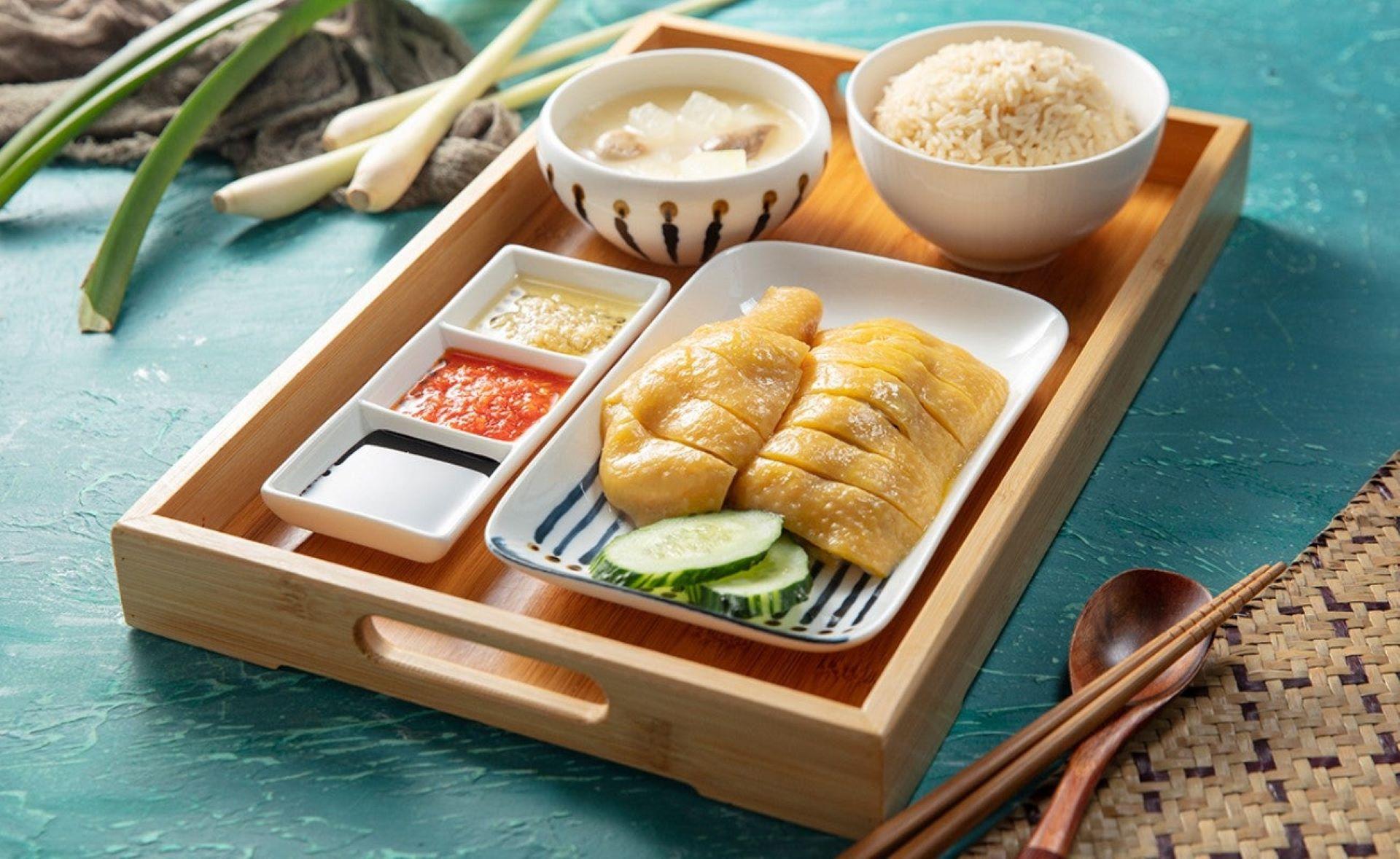 10. 亞參雞飯的亞參去骨海南雞飯(配雞香飯及清雞湯)