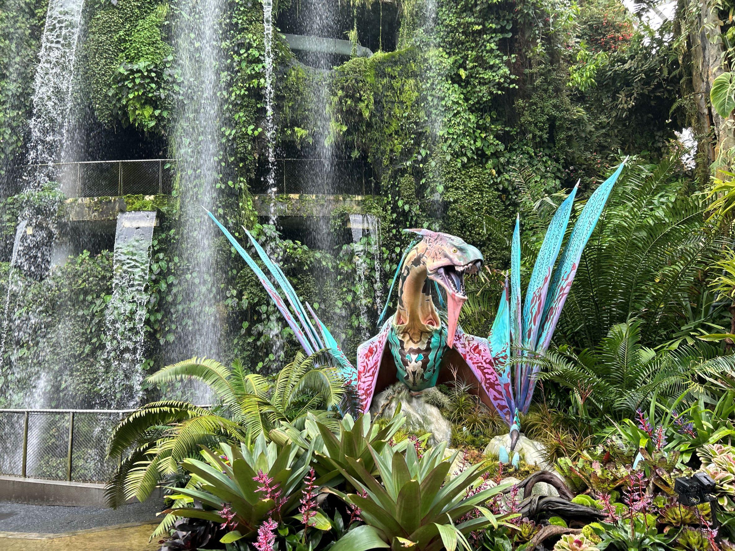 打卡位1:35米高瀑布+靈鳥Mountain Banshee