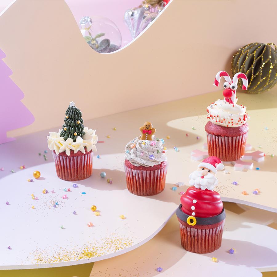 Bombshell Xmas Cupcakes_主題杯子蛋糕