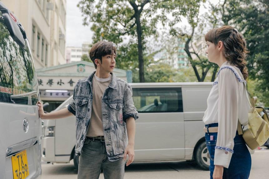 Anson Lo和Asha 在劇中有感情線。(《百萬同居計劃》劇照。)