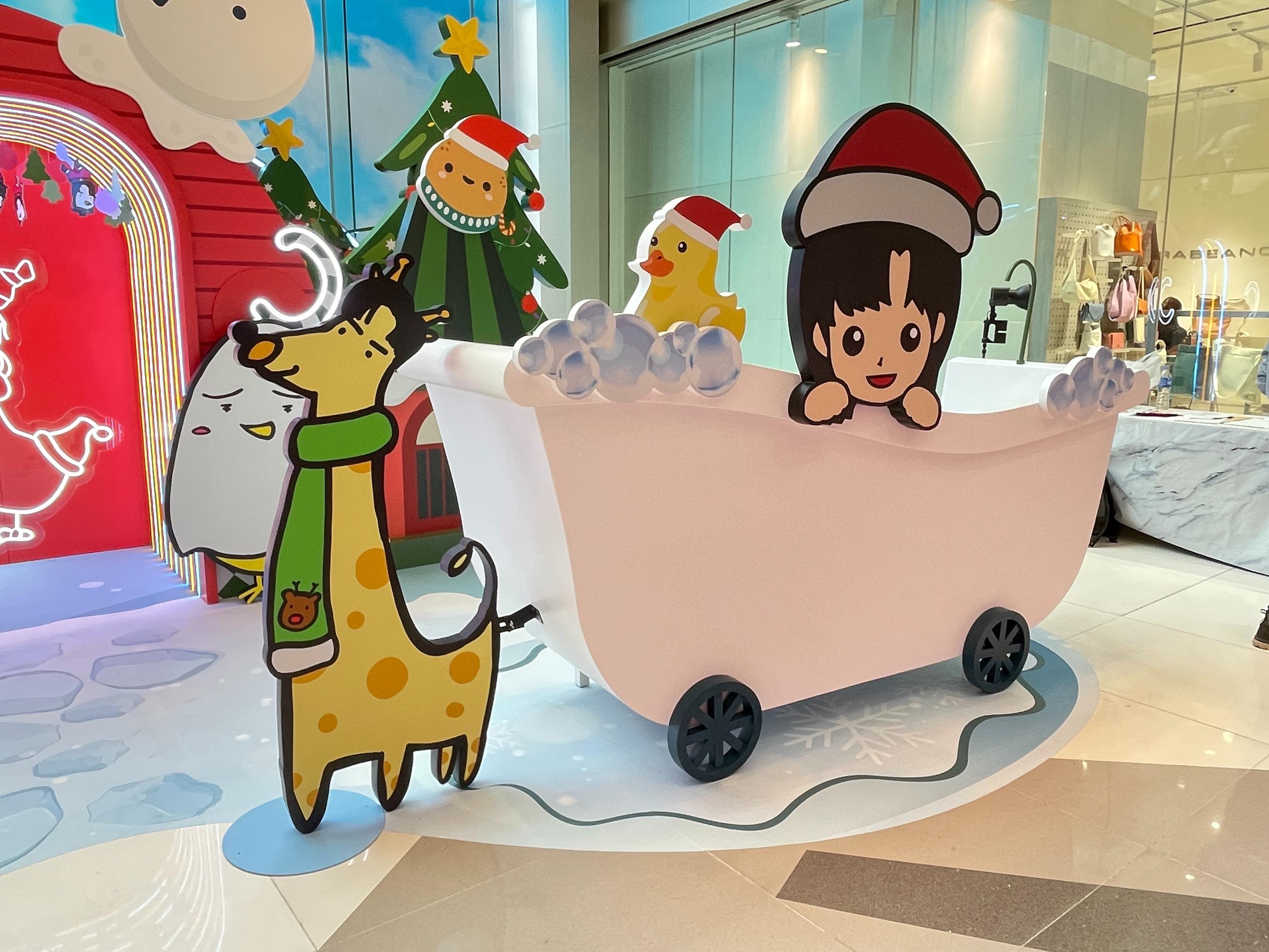 The ONE X 193 今個聖誕知你咩料市集打卡位6|3仔「抱」泡浴聖誕鹿93車