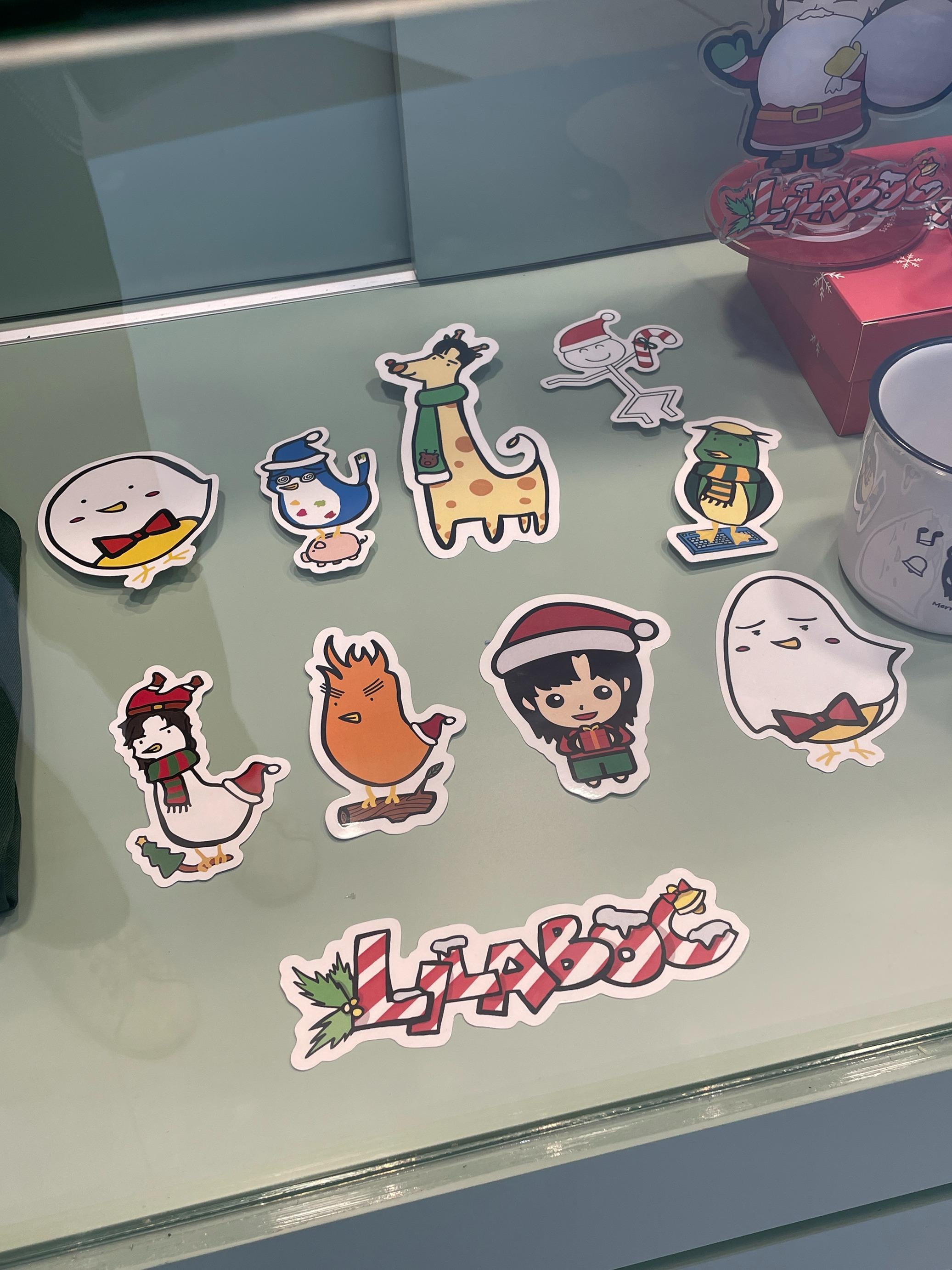 LILABOC全員賀聖誕造型貼紙