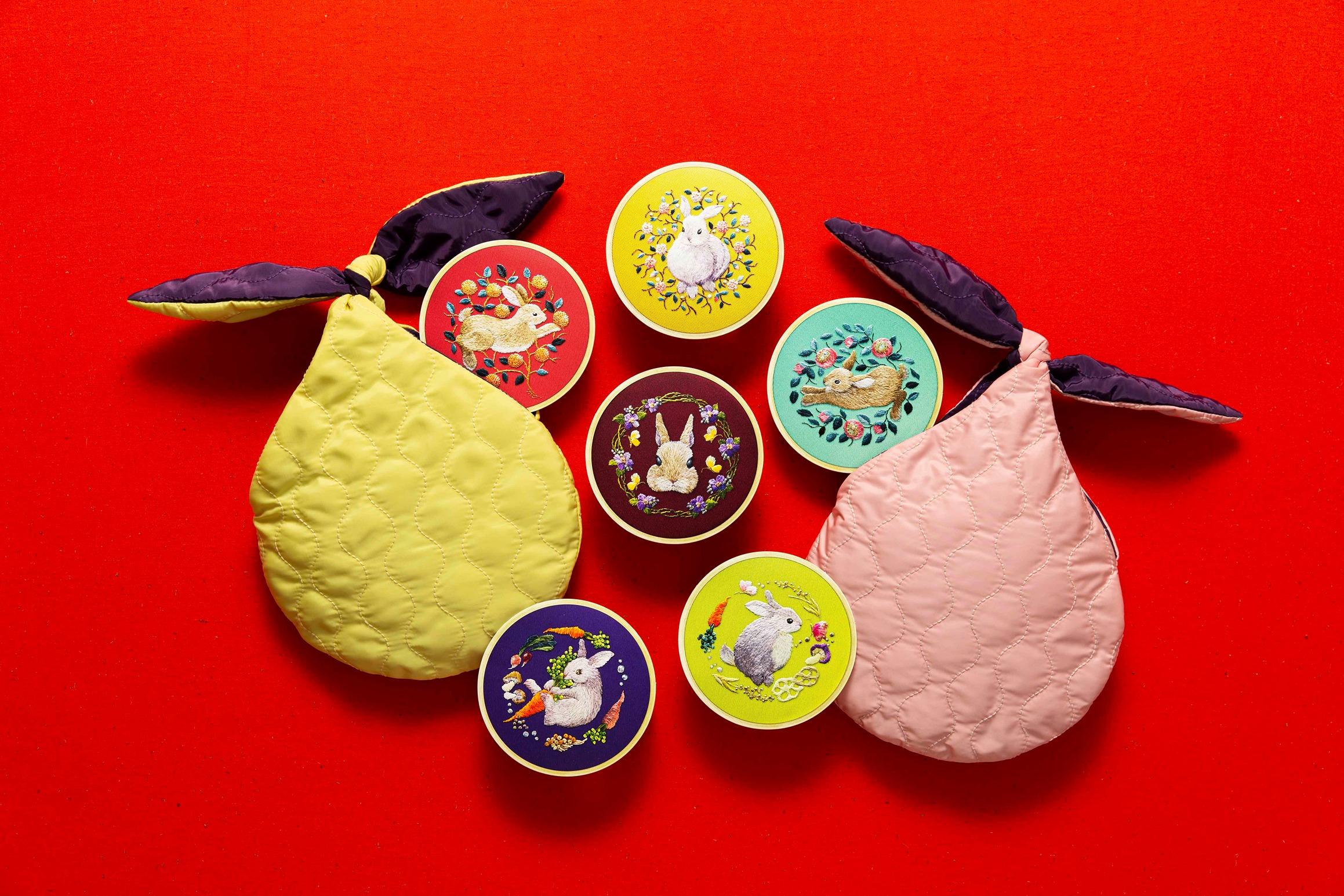 兔年商場利是封合集|海港城 日本刺繡藝術家森本繭香 限量版刺繡利是封