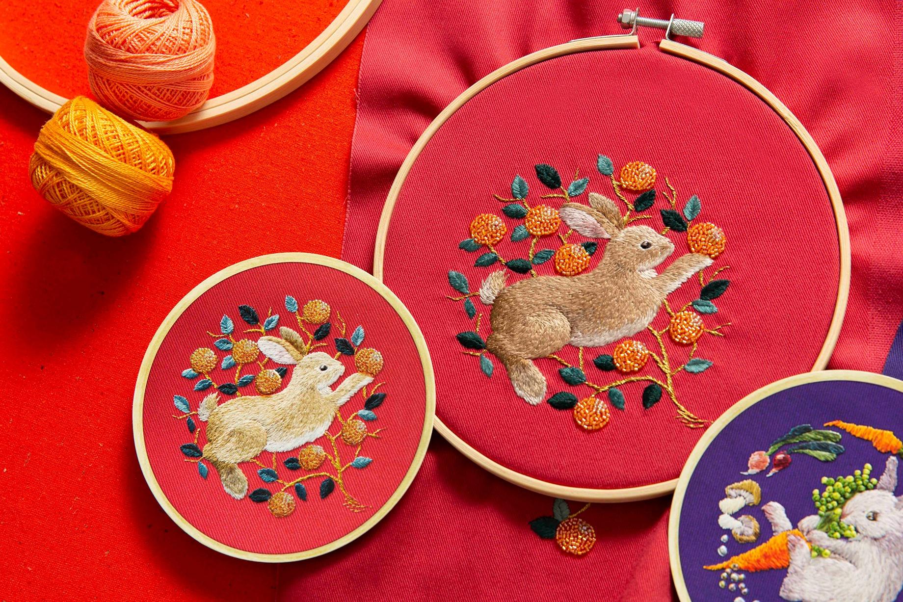 兔年商場利是封合集|海港城 日本刺繡藝術家森本繭香 限量版刺繡利是封