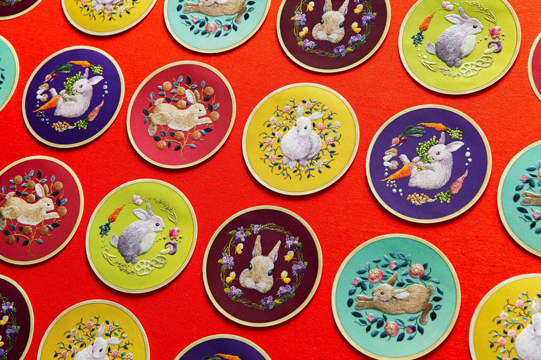 兔年商場利是封合集|海港城 日本刺繡藝術家森本繭香 限量版刺繡利是封