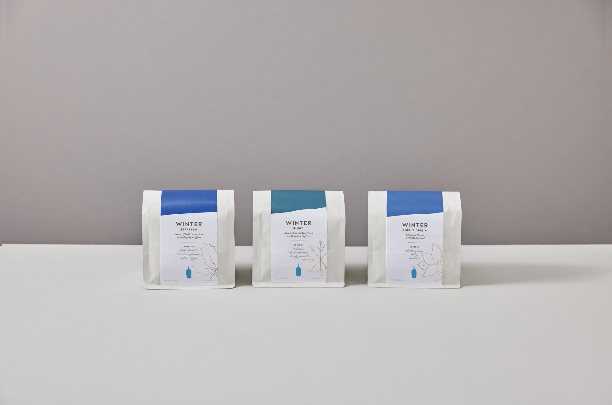 聖誕禮物2022|Blue Bottle 香氣蠟燭 2 入配冬日咖啡豆 $300起