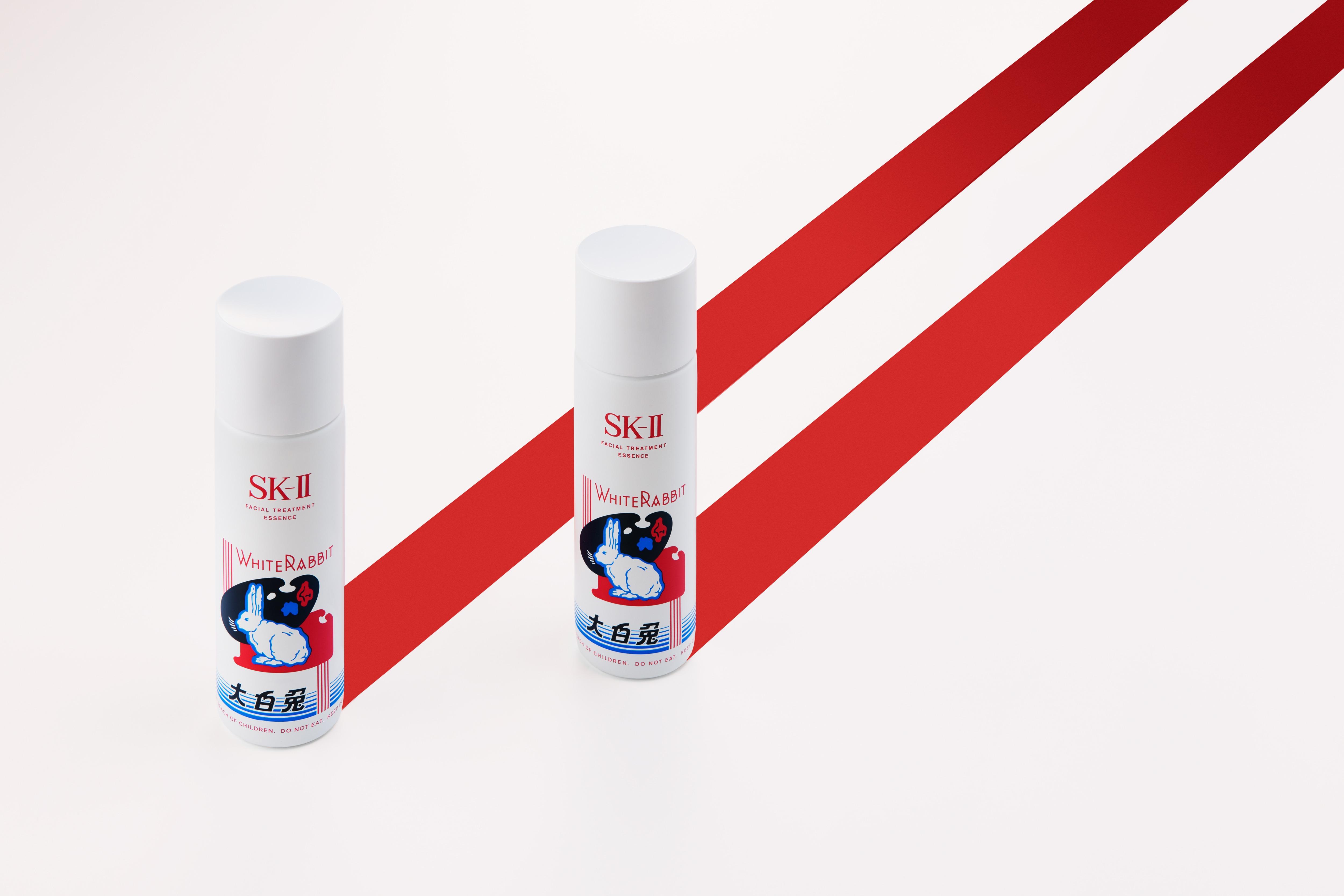 2023新年兔年限定美妝|SK-II x 大白兔 新年限定版神仙水 $1,630/230ml