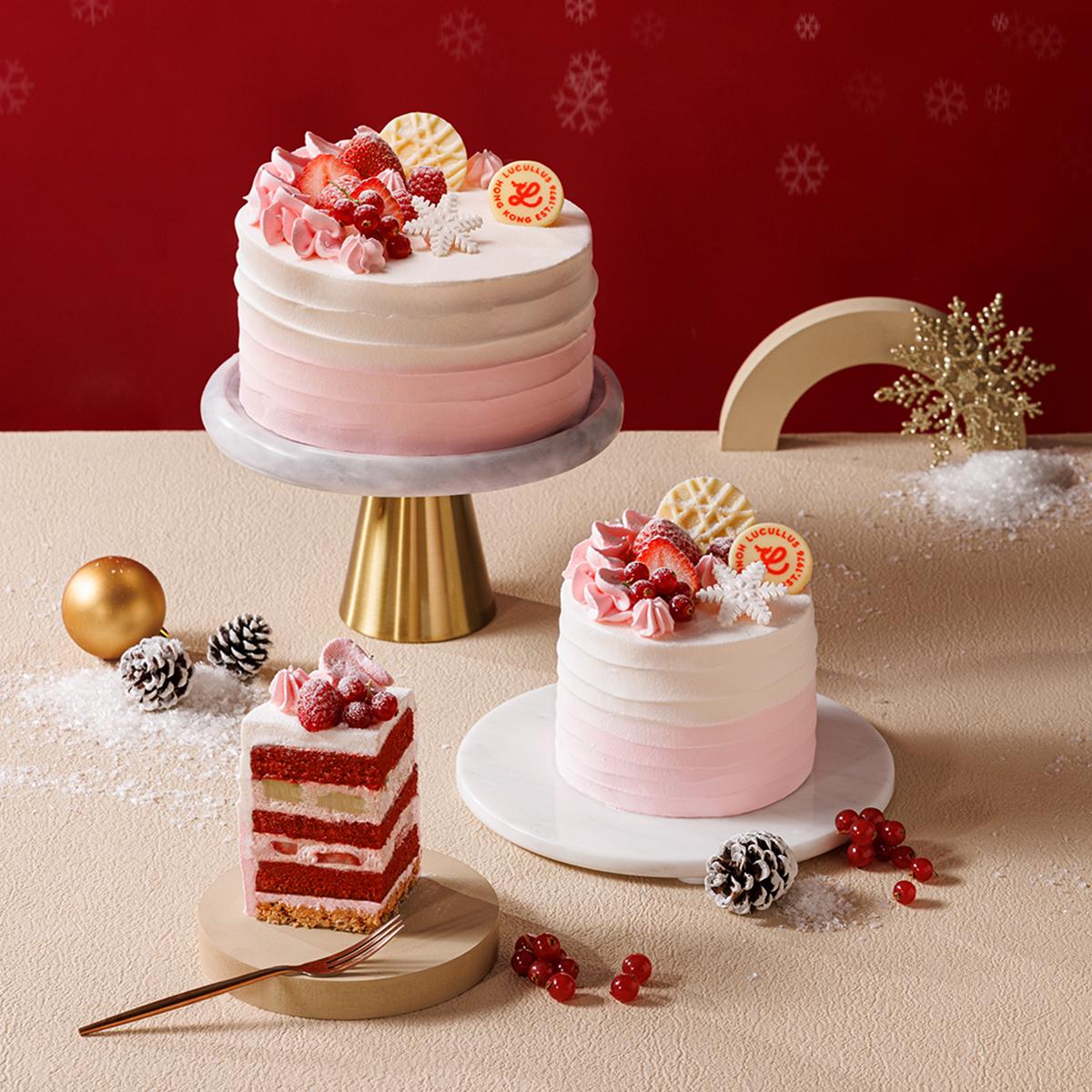 雜莓開心果紅絲絨蛋糕 4吋:$308/個 6吋:$458/個