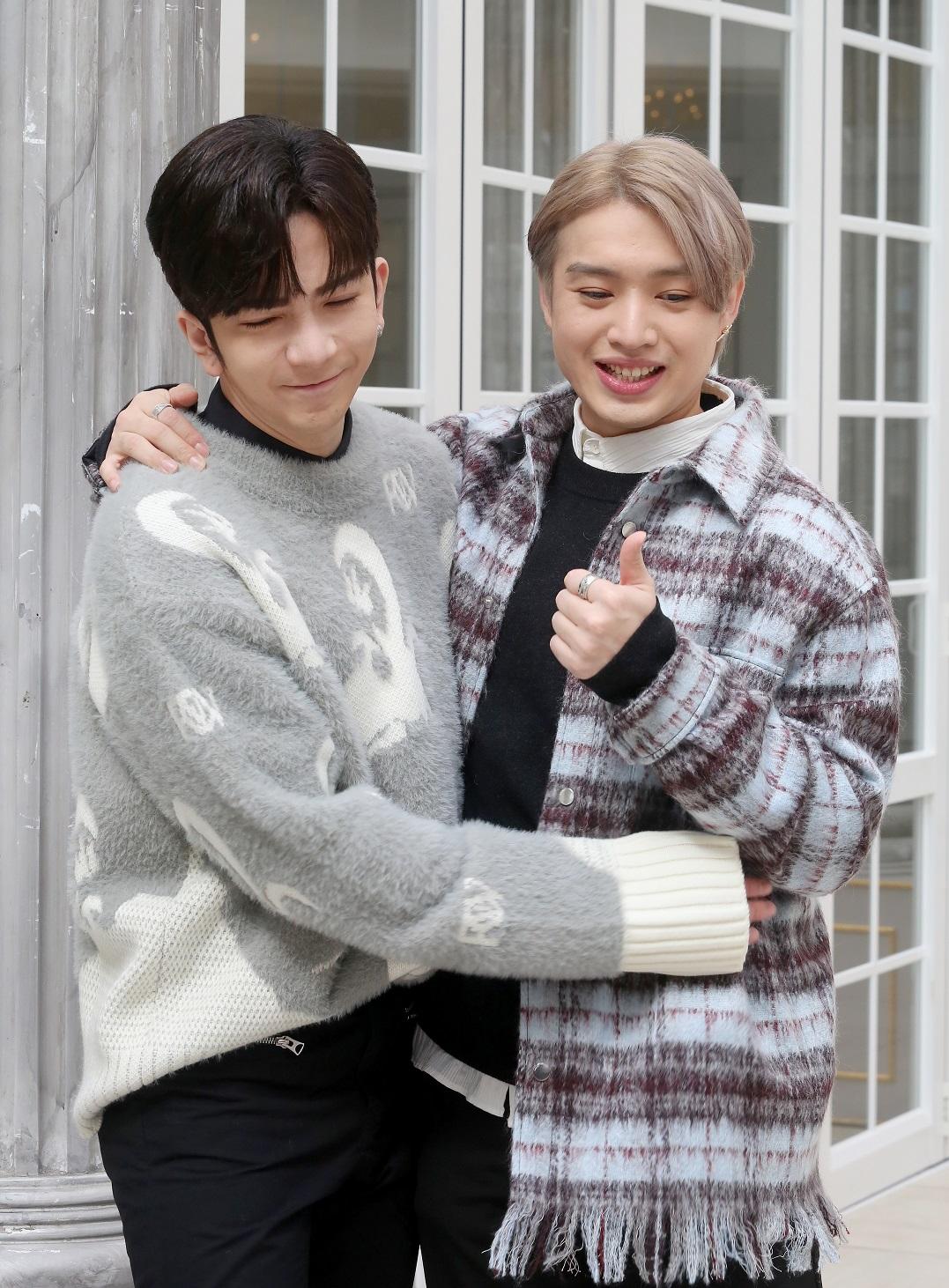 Anson Lo與Jer被粉絲封為「幼稚雞CP」,自然流露「3歲」本色。(董立華攝)