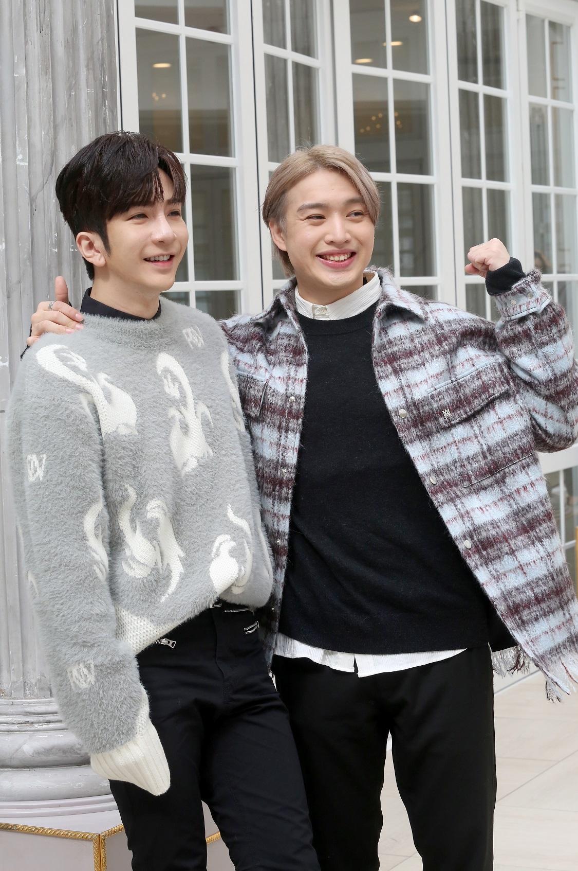 Anson Lo與Jer被粉絲封為「幼稚園雞CP」,自然流露「3歲」本色。(董立華攝)