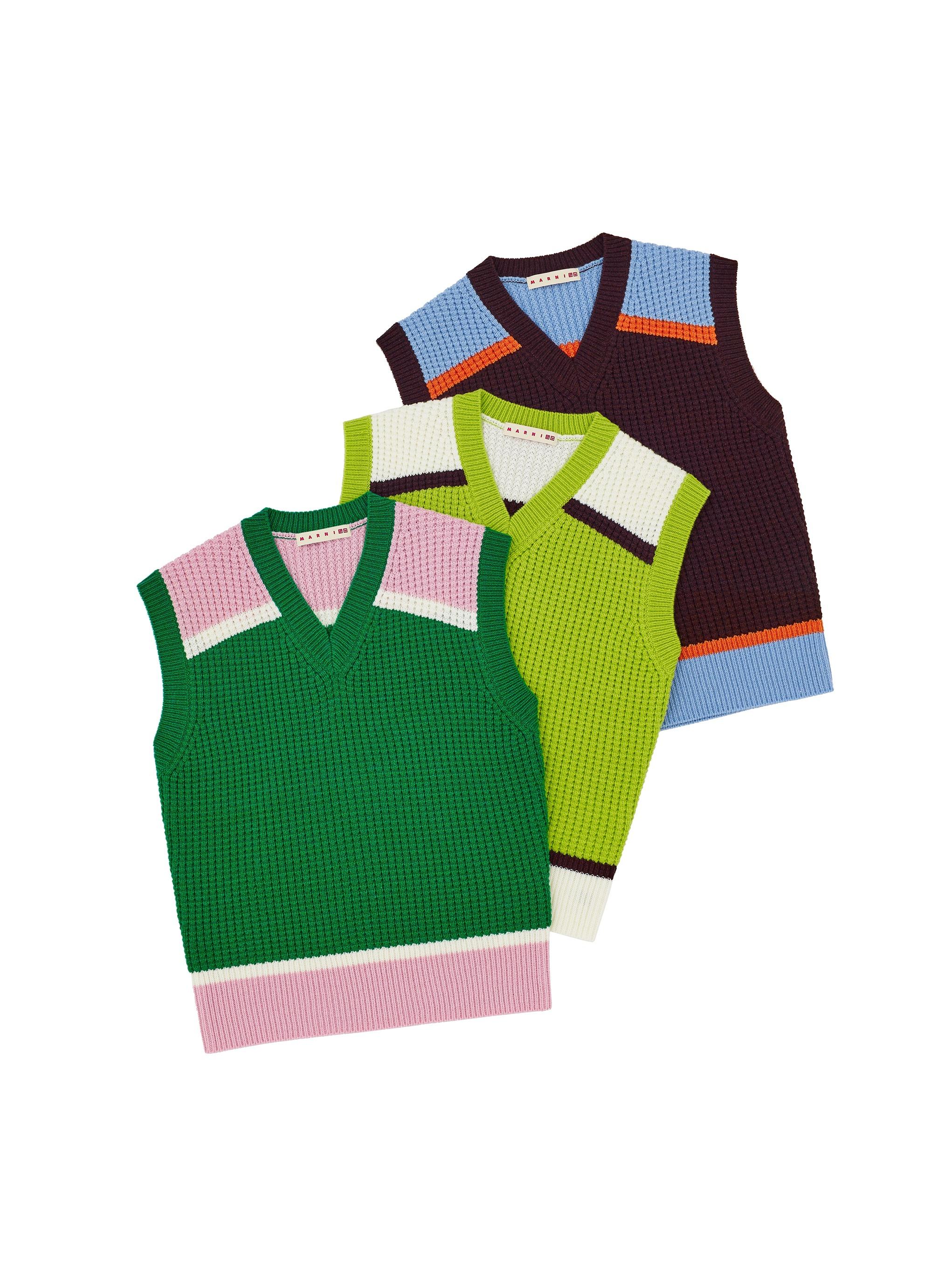 UNIQLO X MARNI羅紋V領針織背心 $199