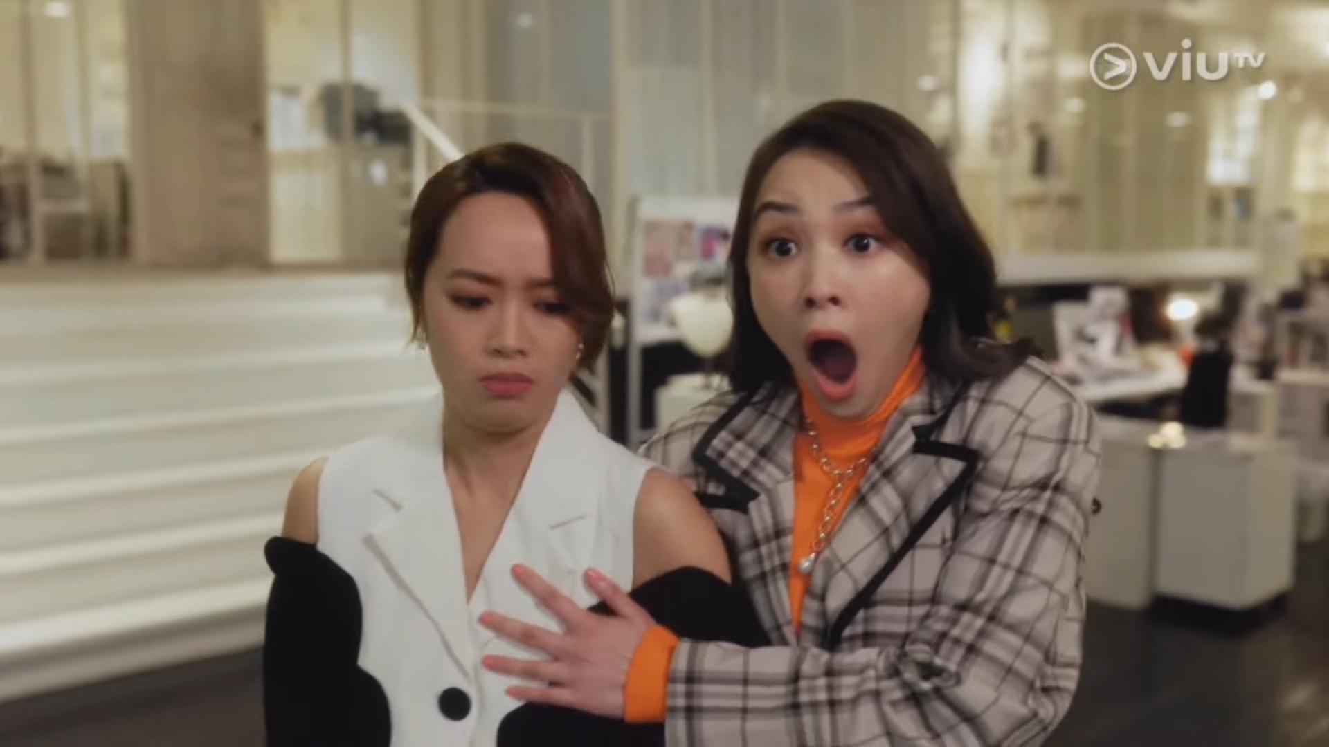 Hailey笑言,因Anson Lo出場,被張紋嘉胸襲。(《百萬同居計劃》劇照)