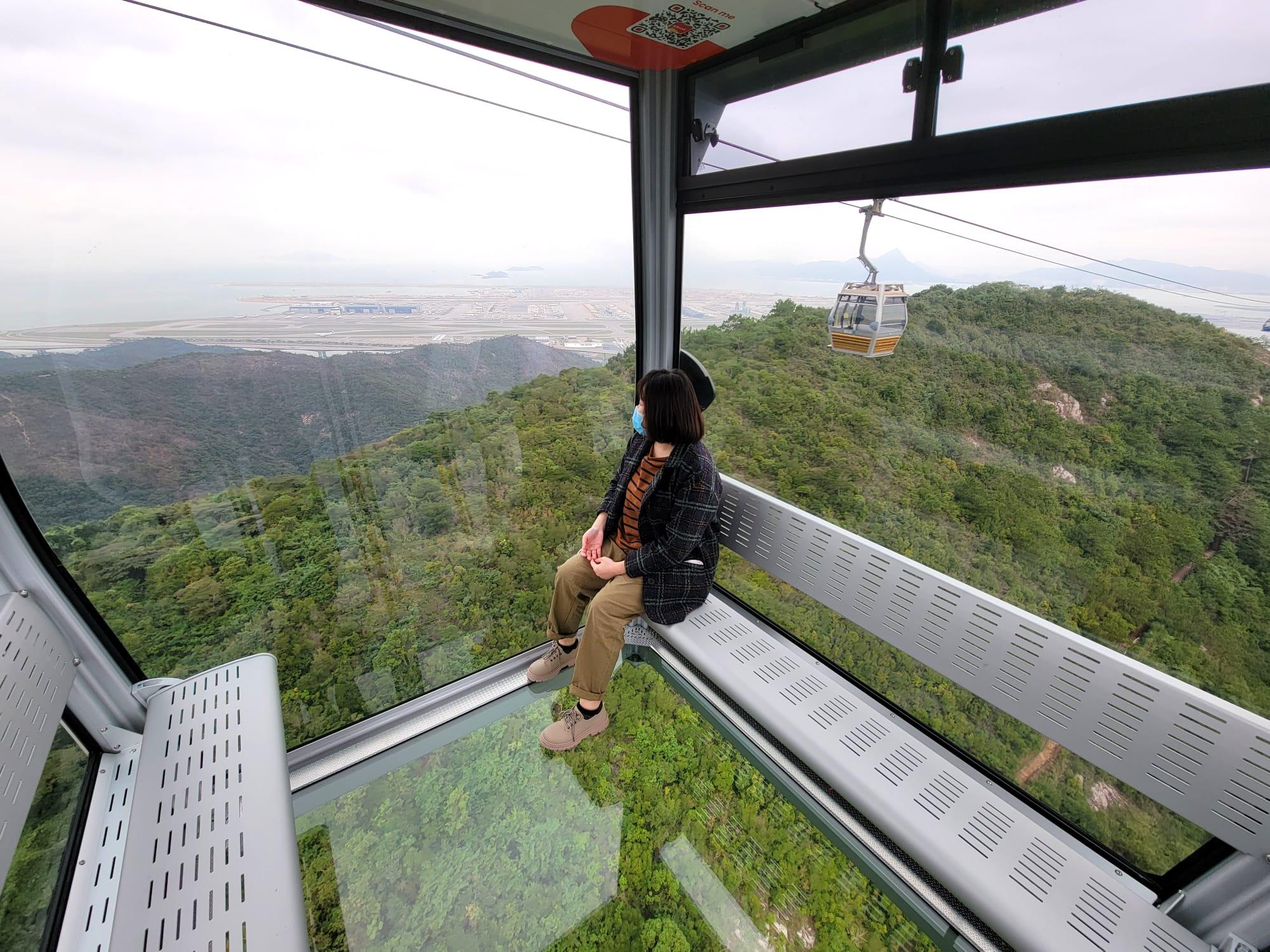 懸浮半空|昂坪360「全景纜車Crystal+」登場 車底兼四面採全透玻璃