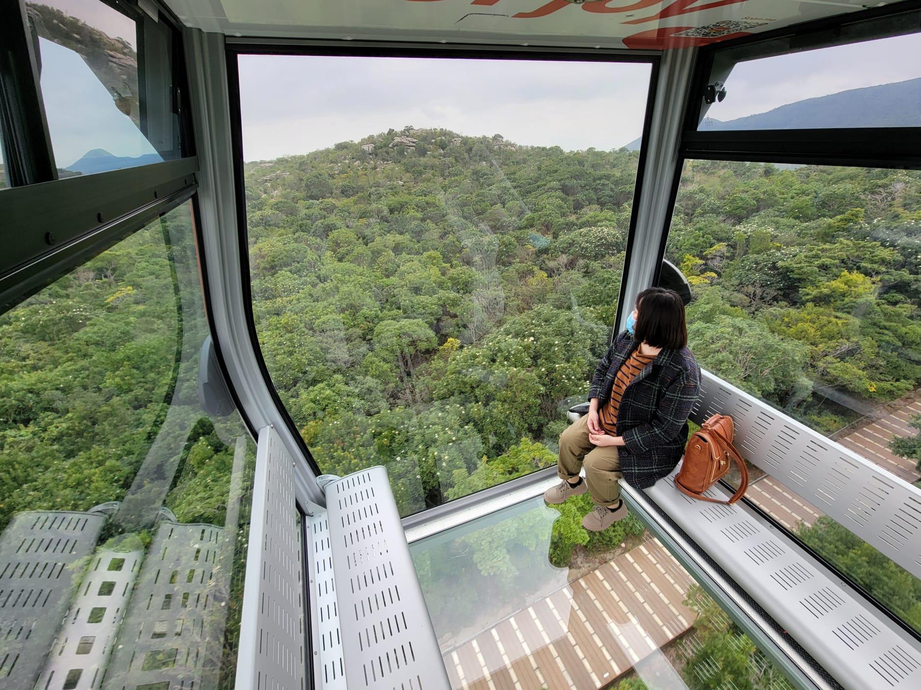 懸浮半空|昂坪360「全景纜車Crystal+」登場 車底兼四面採全透玻璃