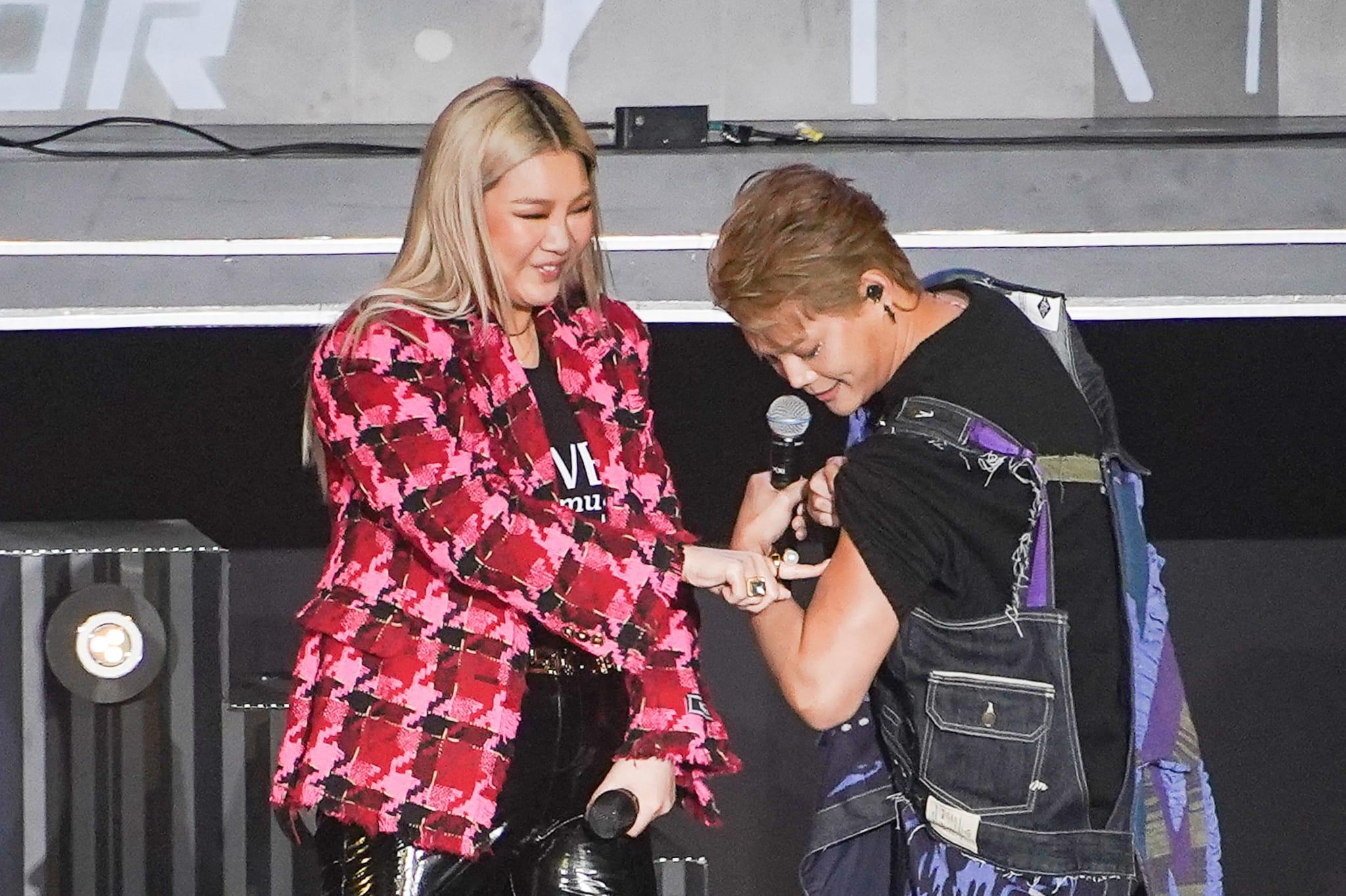 欣宜選最大隻成員,保錡當然要騷肌展實力。(李睿哲攝)