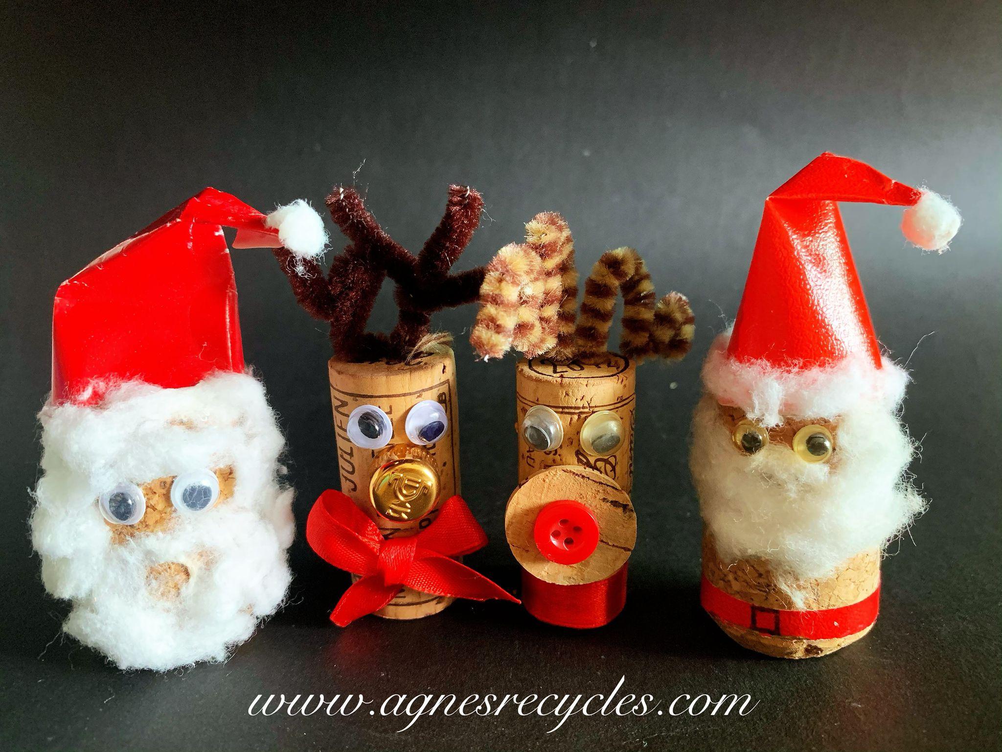 酒塞聖誕老人和聖誕鹿工作坊。