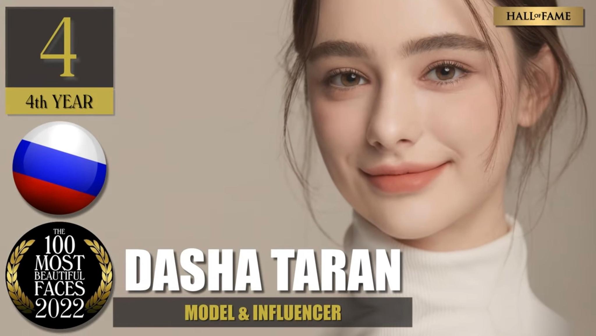 俄羅斯索網紅Dasha Tara名列第4位。